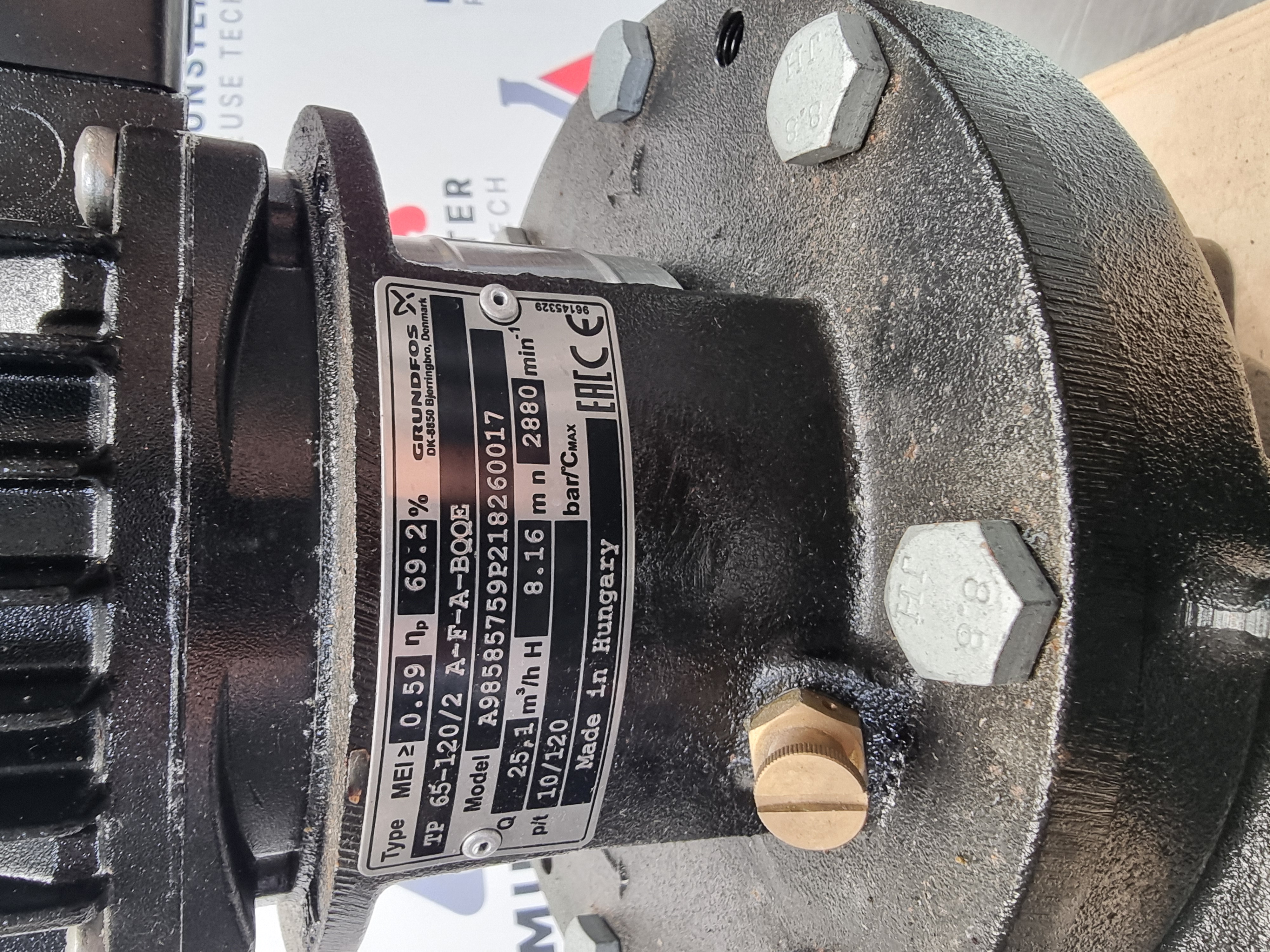 Grundfos TP 65-120/2 A-F-A-BQQE Single-Stage Centrifugal Pump