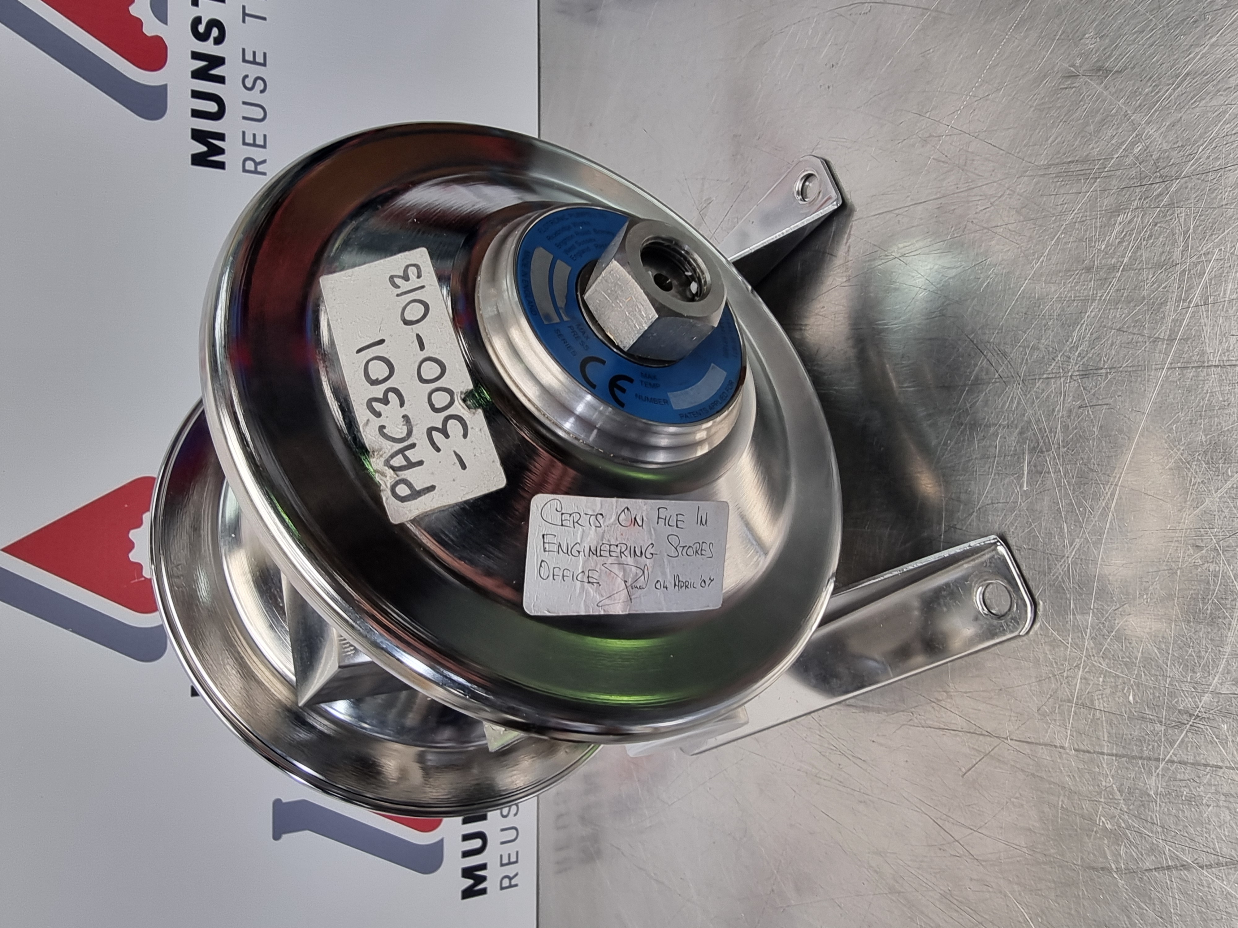 Used FPL Flotronic One-Nut Stainless Steel Diaphragm Pump | 1" Tri Clamp