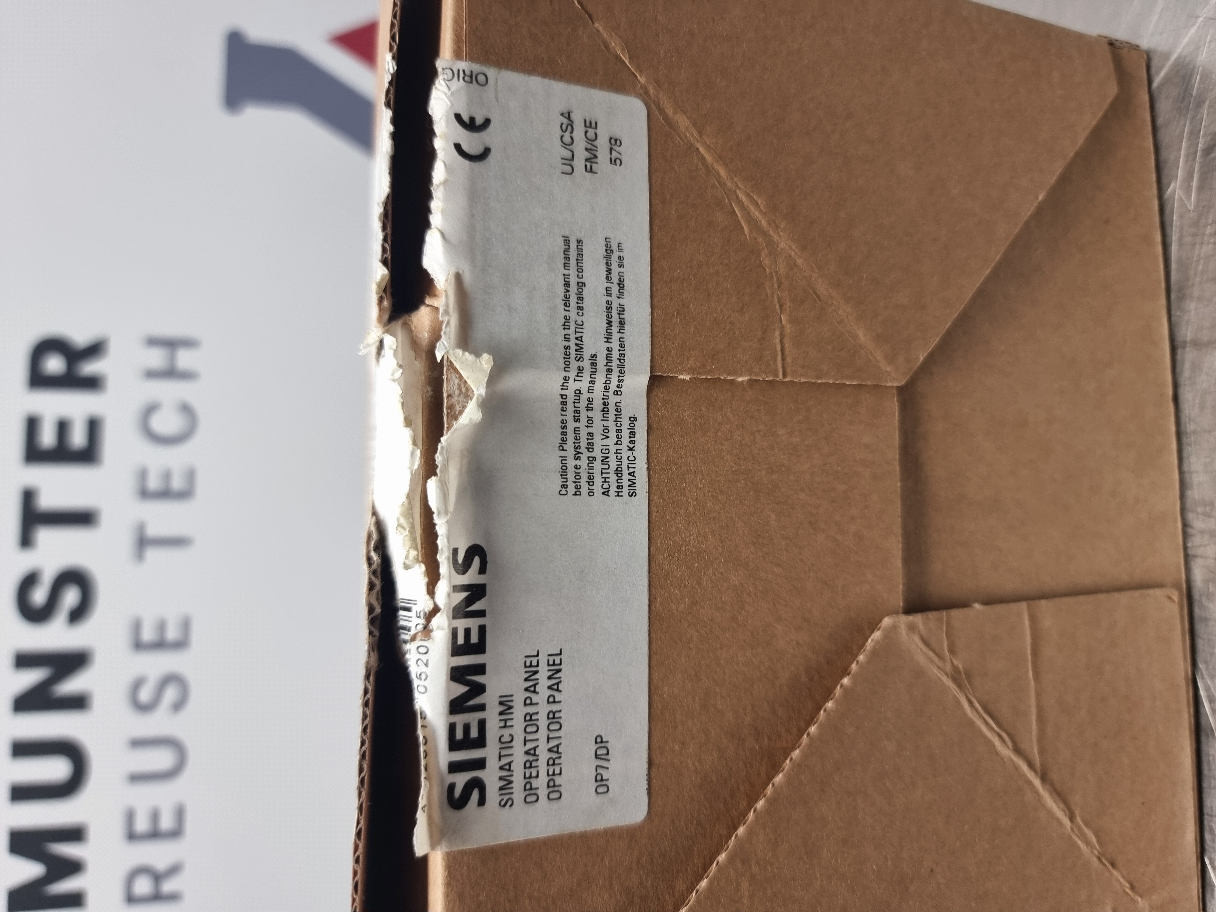 Siemens Simatic HMI OP7 Operator Panel | 6AV3 607-1JC20-0AX1