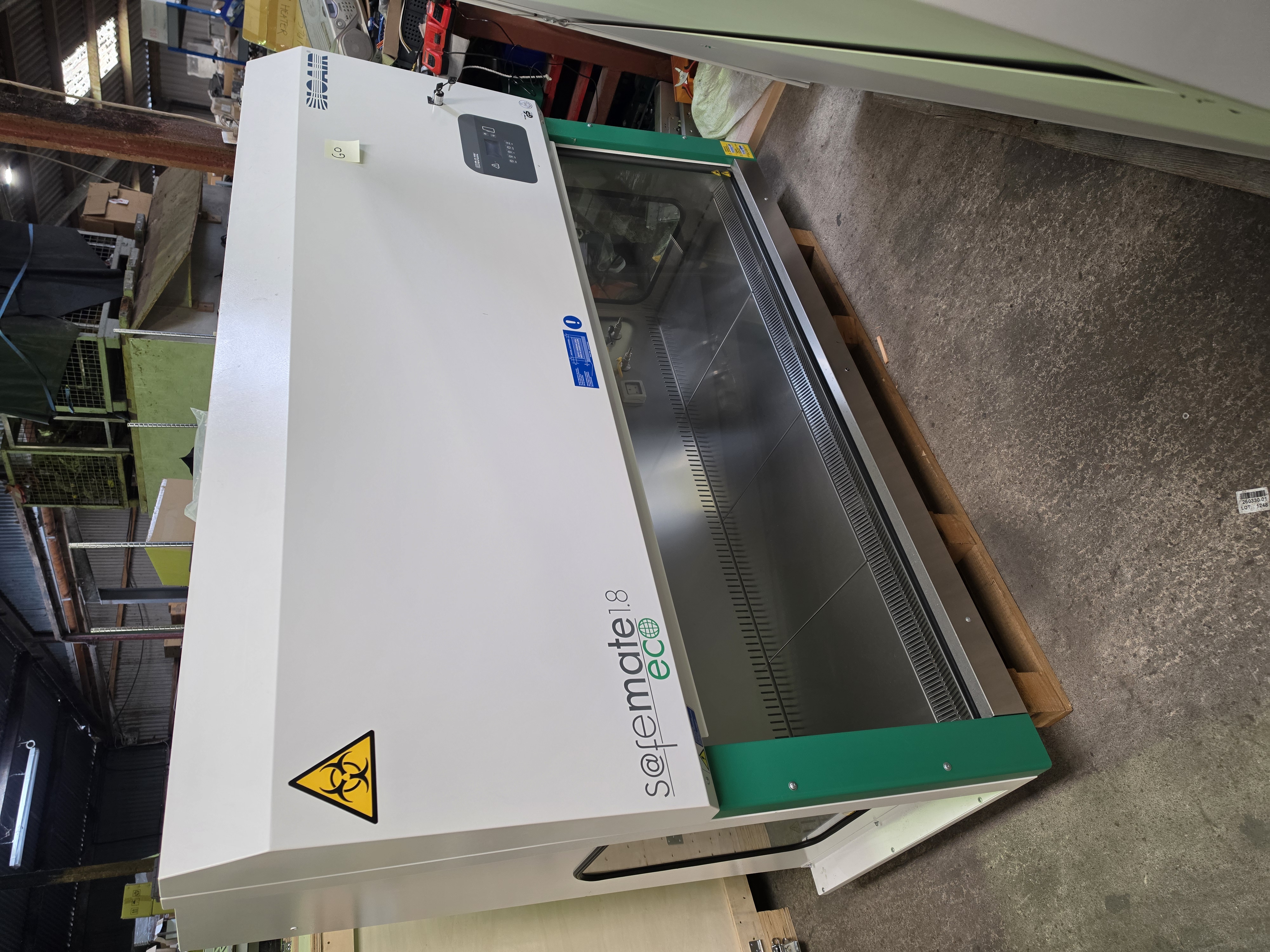 Used BioAir SafeMate ECO 1.8 Class II Biological Safety Cabinet – 1.8m Laboratory Workstation