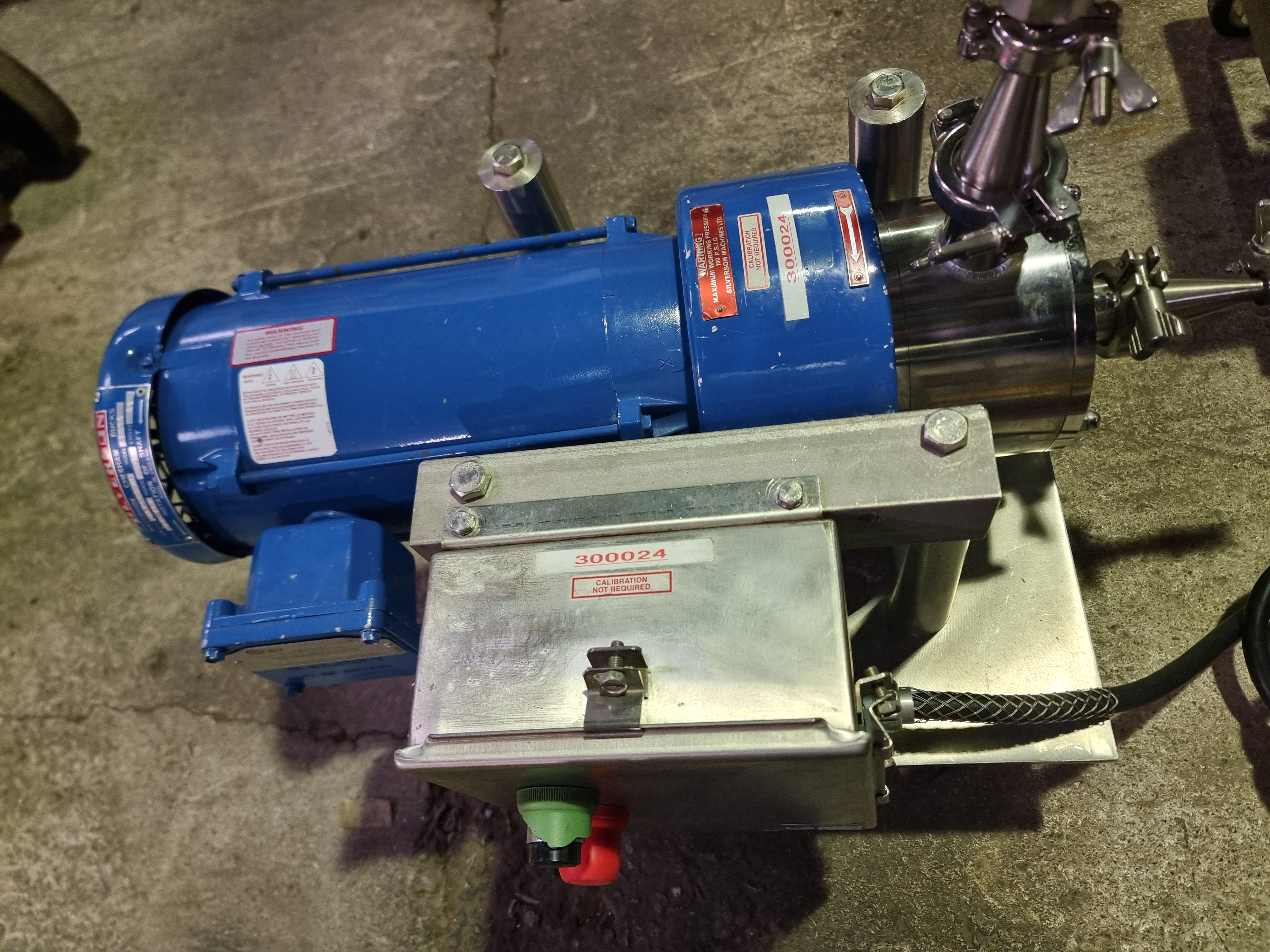 Used Silverson 275 LS High Sheer In Line Mixer / Homogenizer | 1.5" Inlet & Outlet