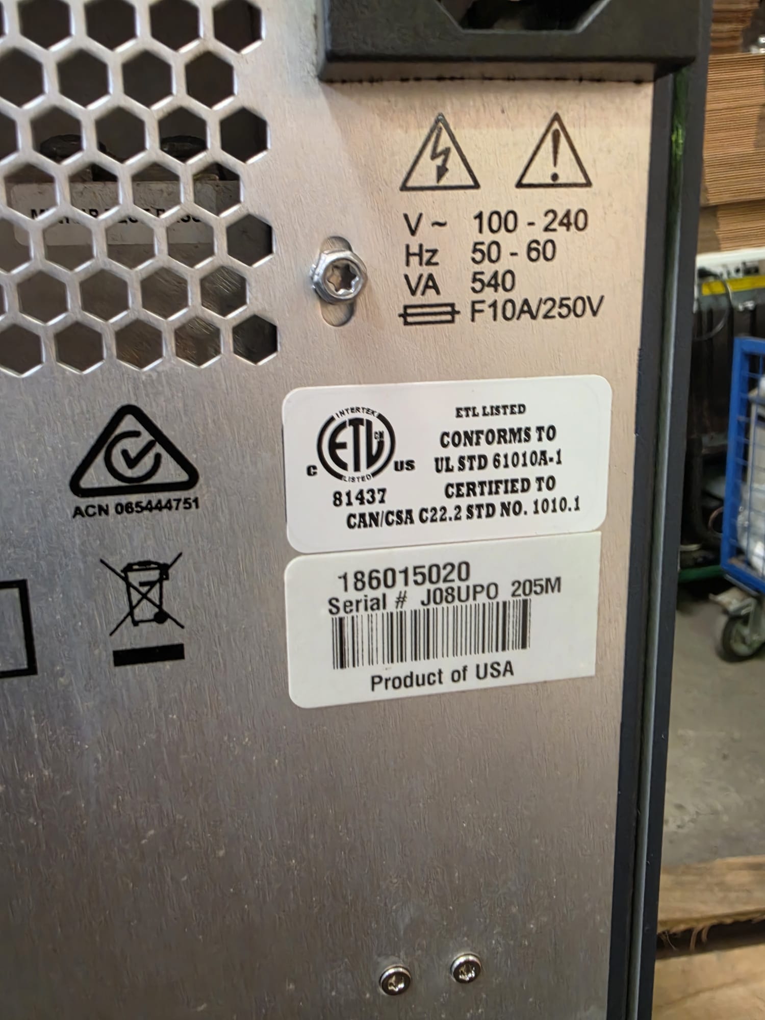 Used Waters Acquity UPLC Sample Orgnizer