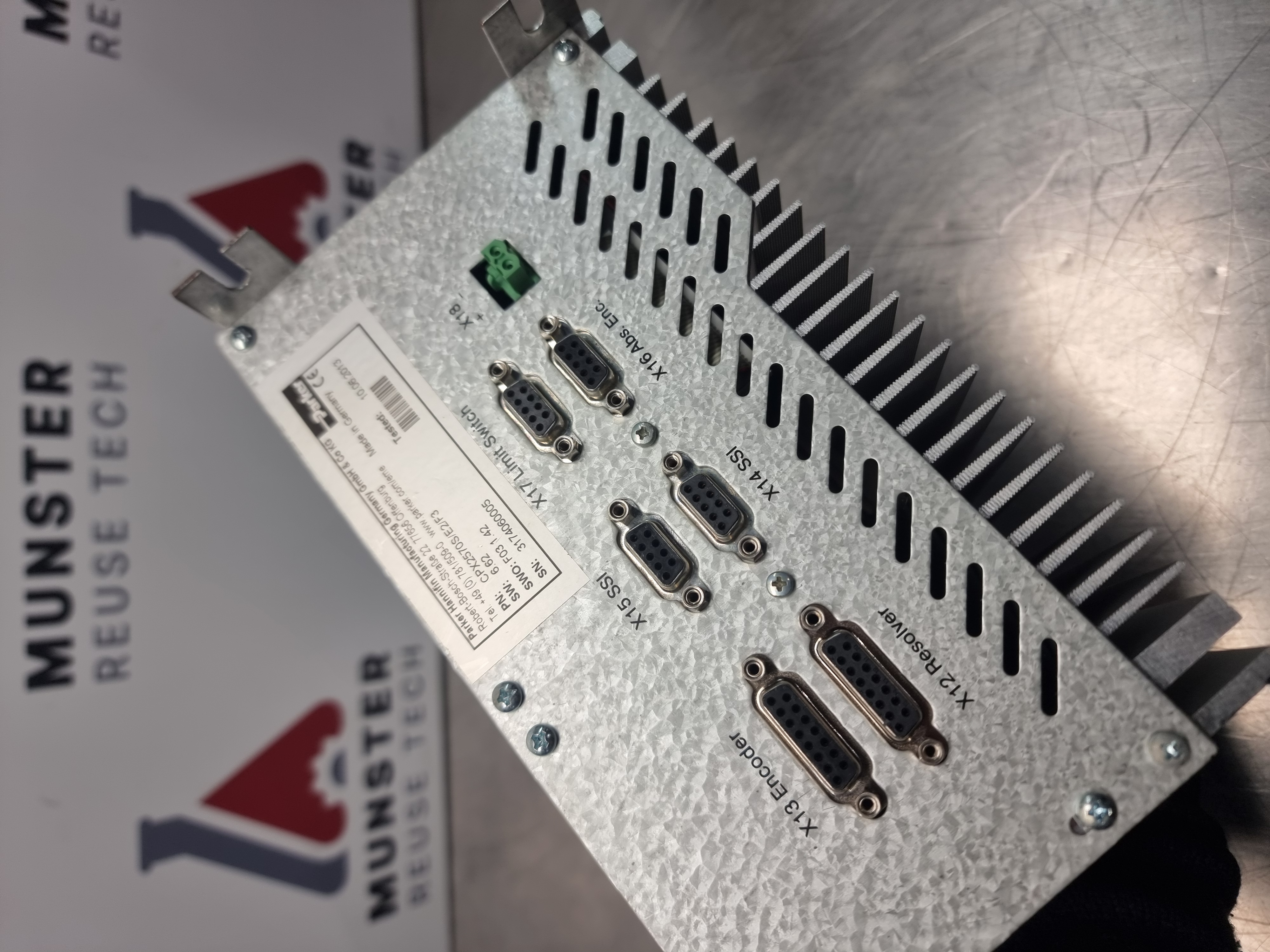 Used Parker Hannifin Compax-S Digital Servo Drive | CPX2570S/E2/F3 | SW: 6.62