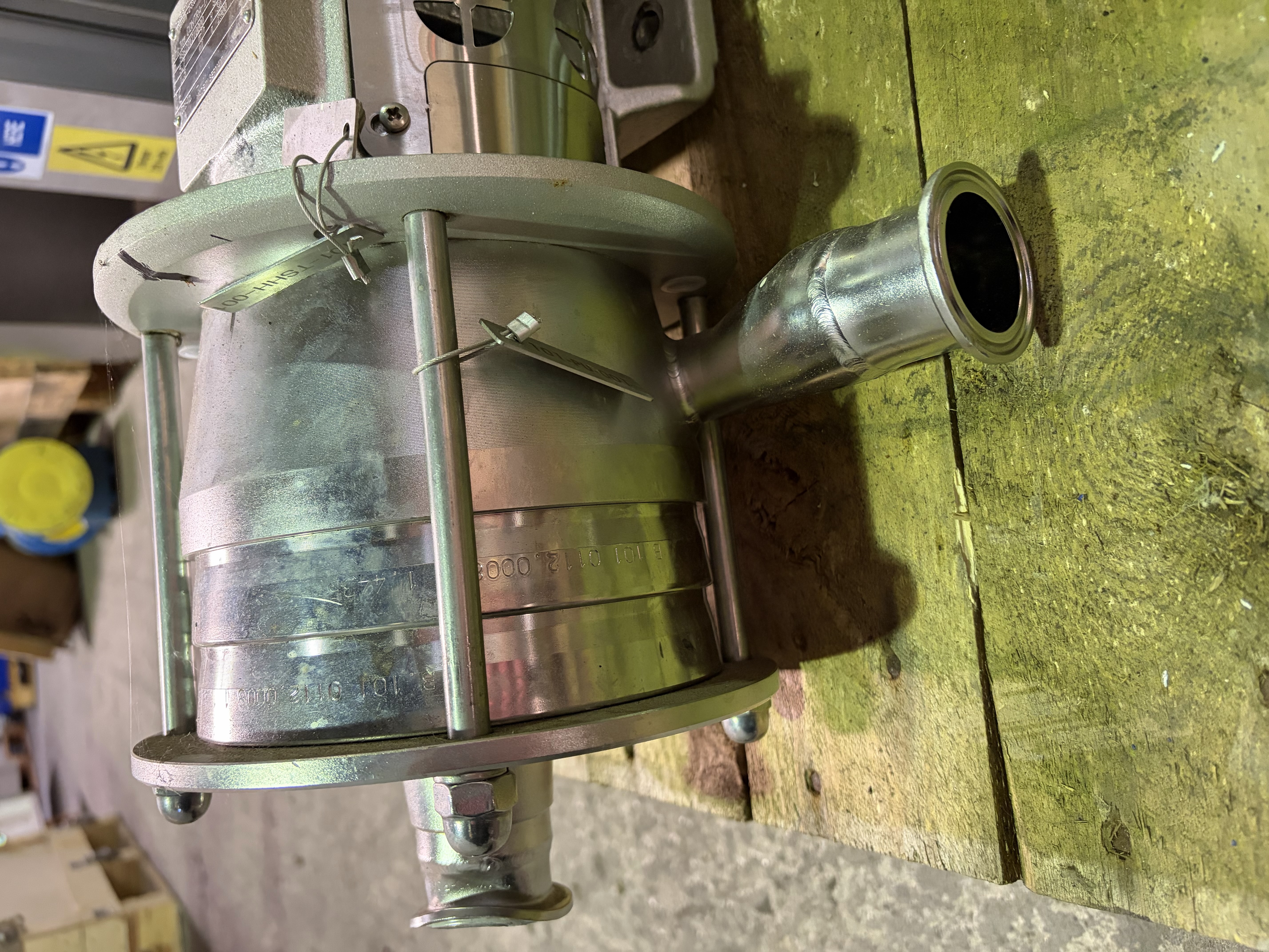 Used GEA Hilge Contra-I/3 ADAPTA Stainless Steel Hygienic Centrifugal Pump – Damaged Connection