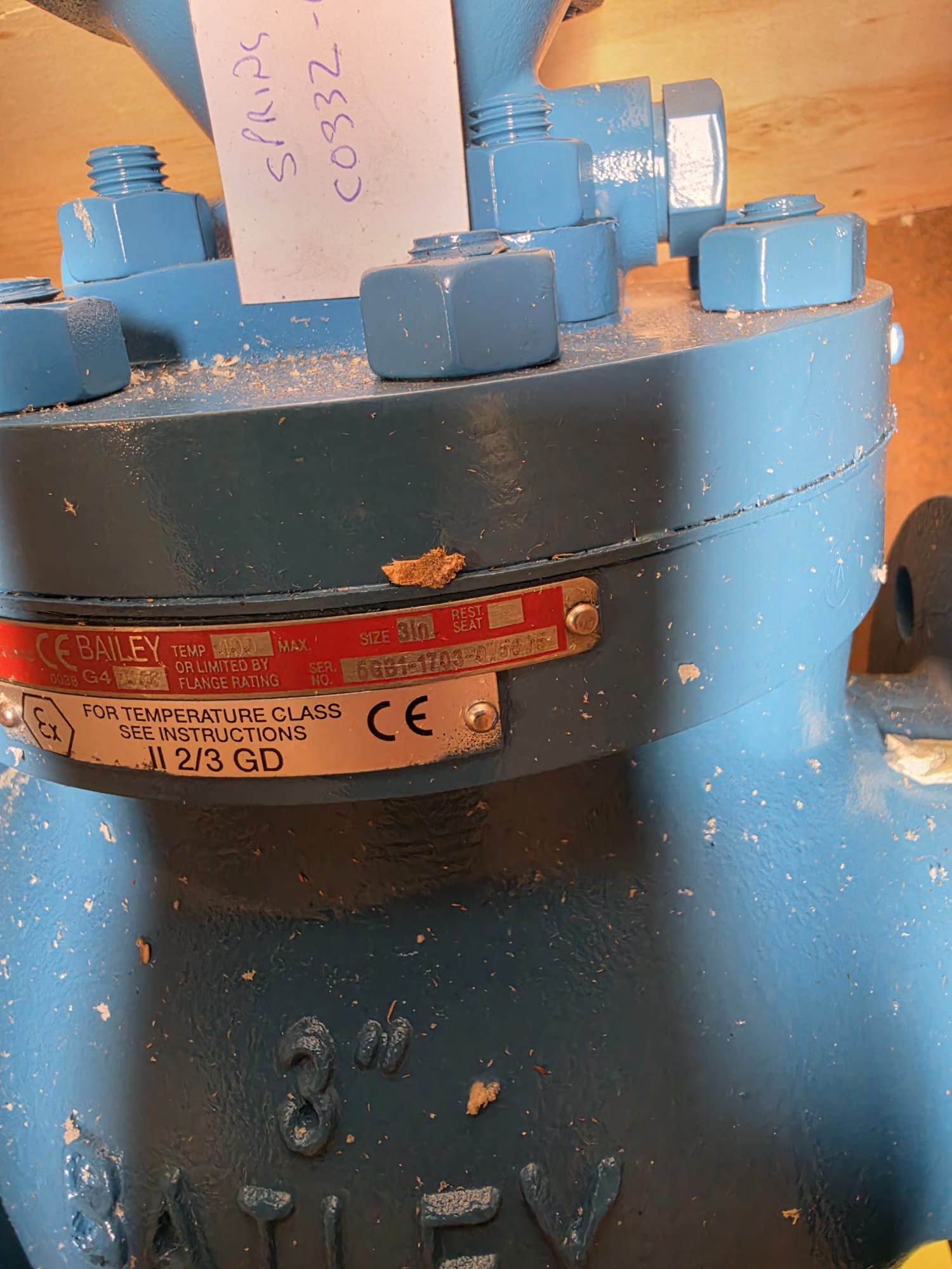Bailey G4 3" Pressure Reducing Valve 