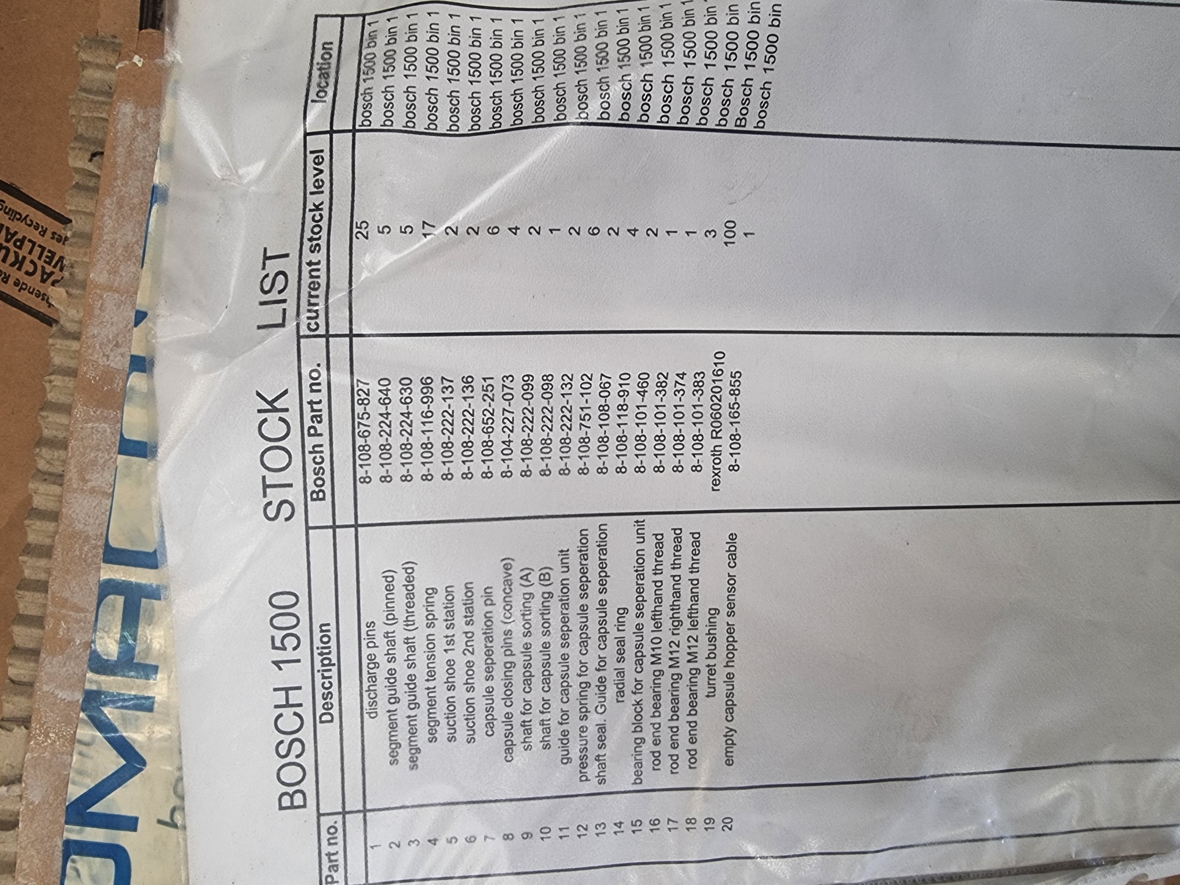 Used Bosch GKF-1500 S Capsule Filler Complete with Change Parts