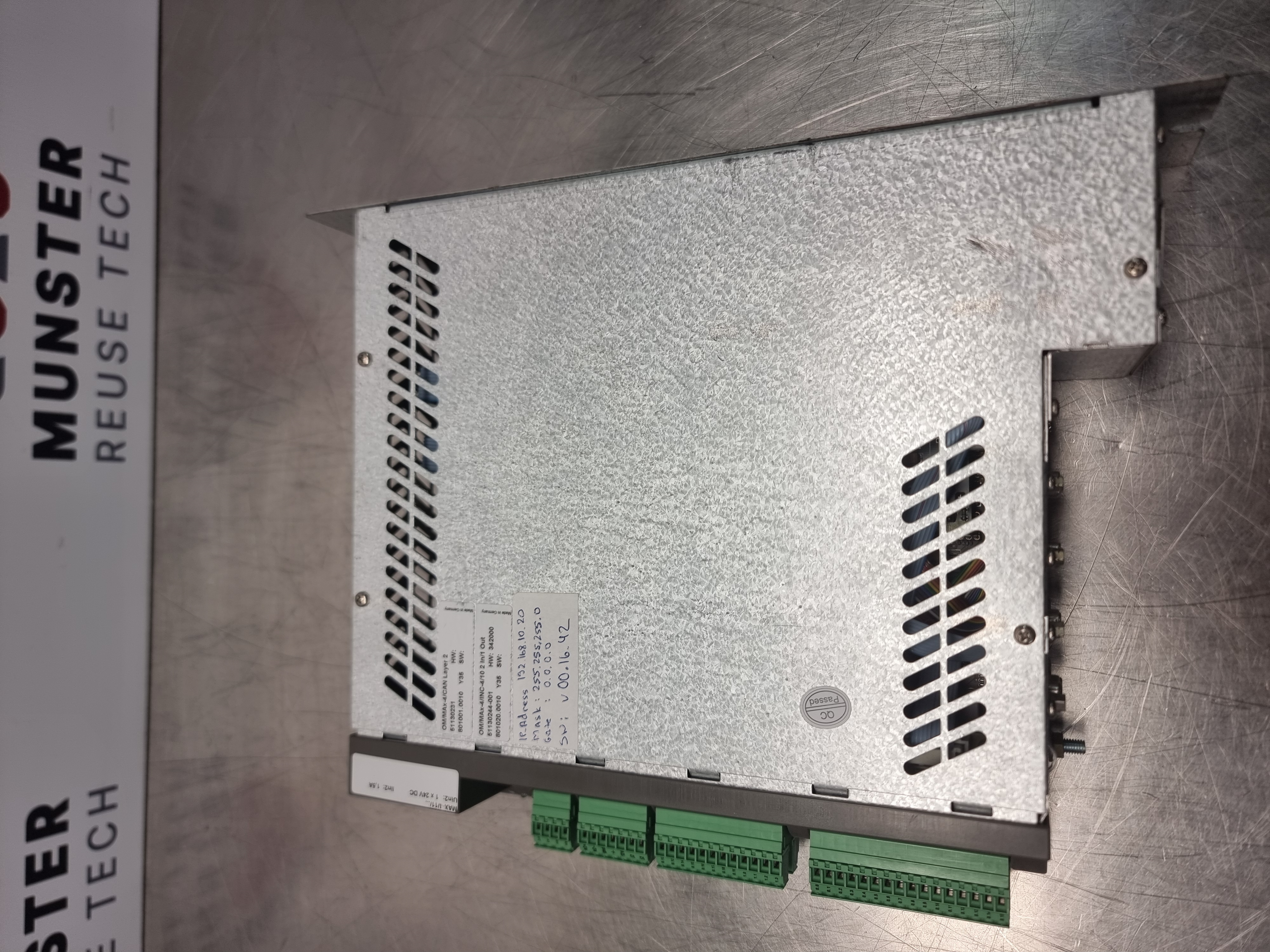 Used Elau MAX-4/11/03/016/99/1/1/00 Servo Controller | 13130255-008 | c/w OM/MAx-4 Interface Cards