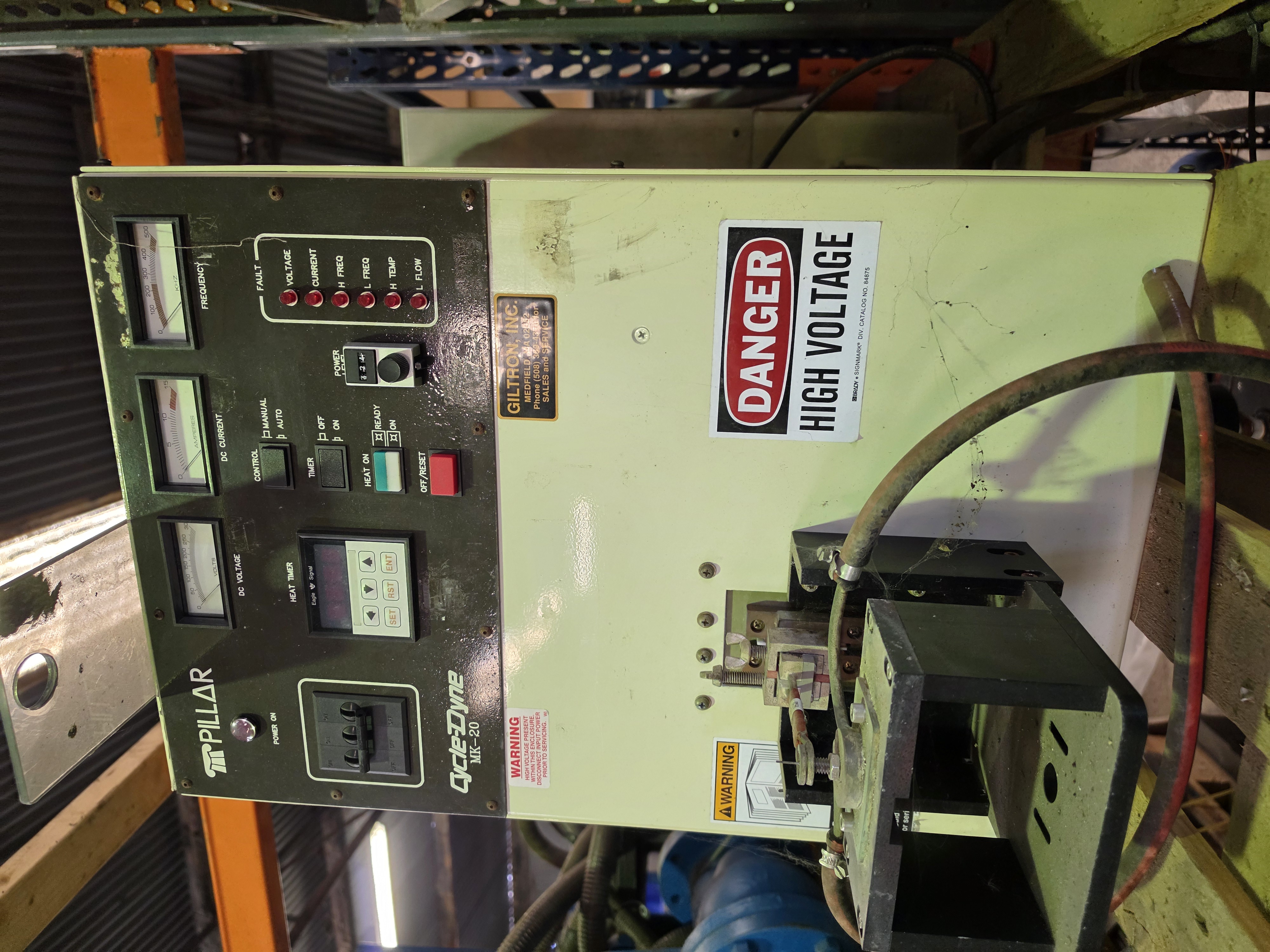 Used PILLAR Cycle-Dyne Mk-20 Induction Heater Generator