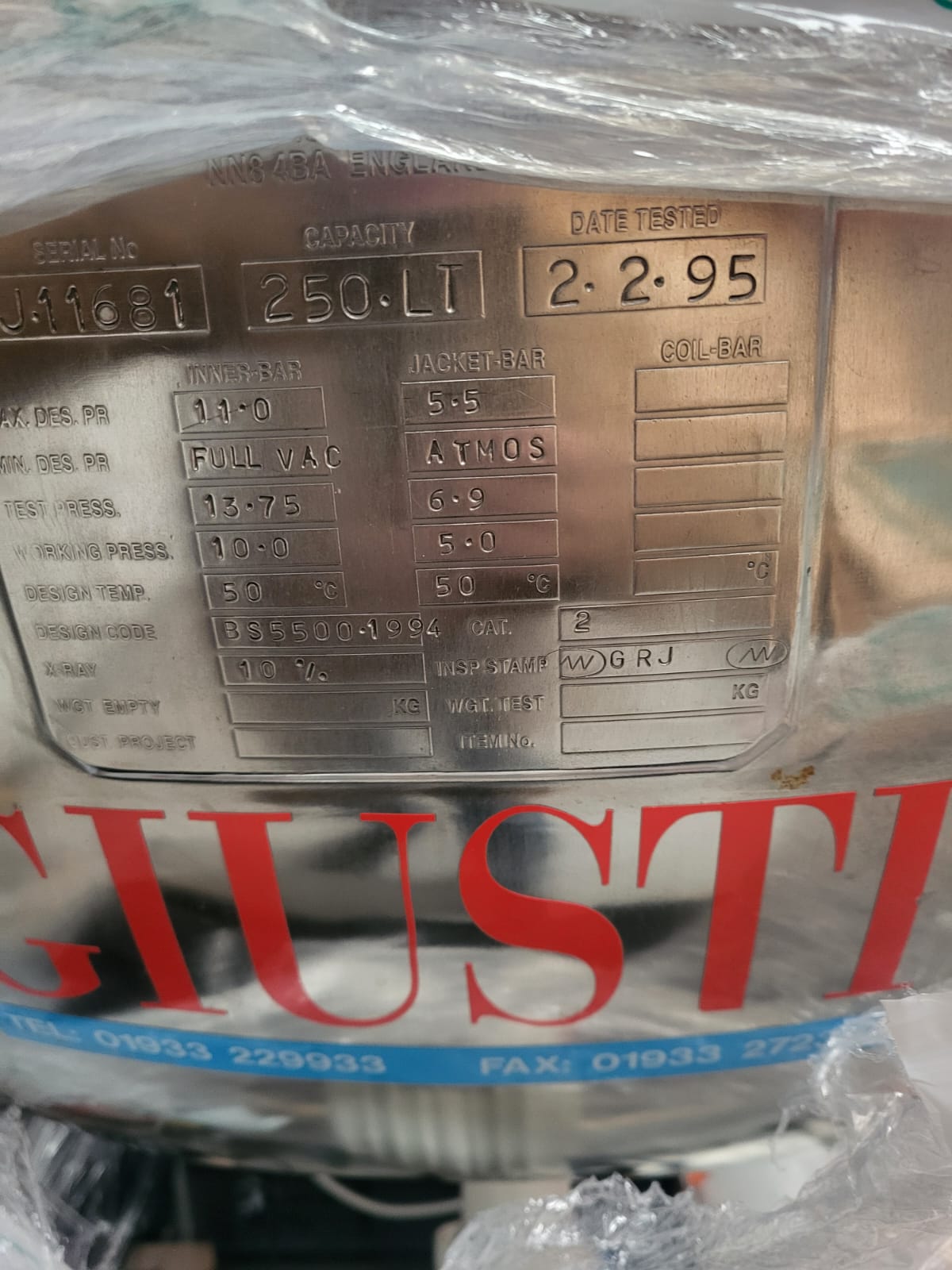 Used Giusti Vessel 250L