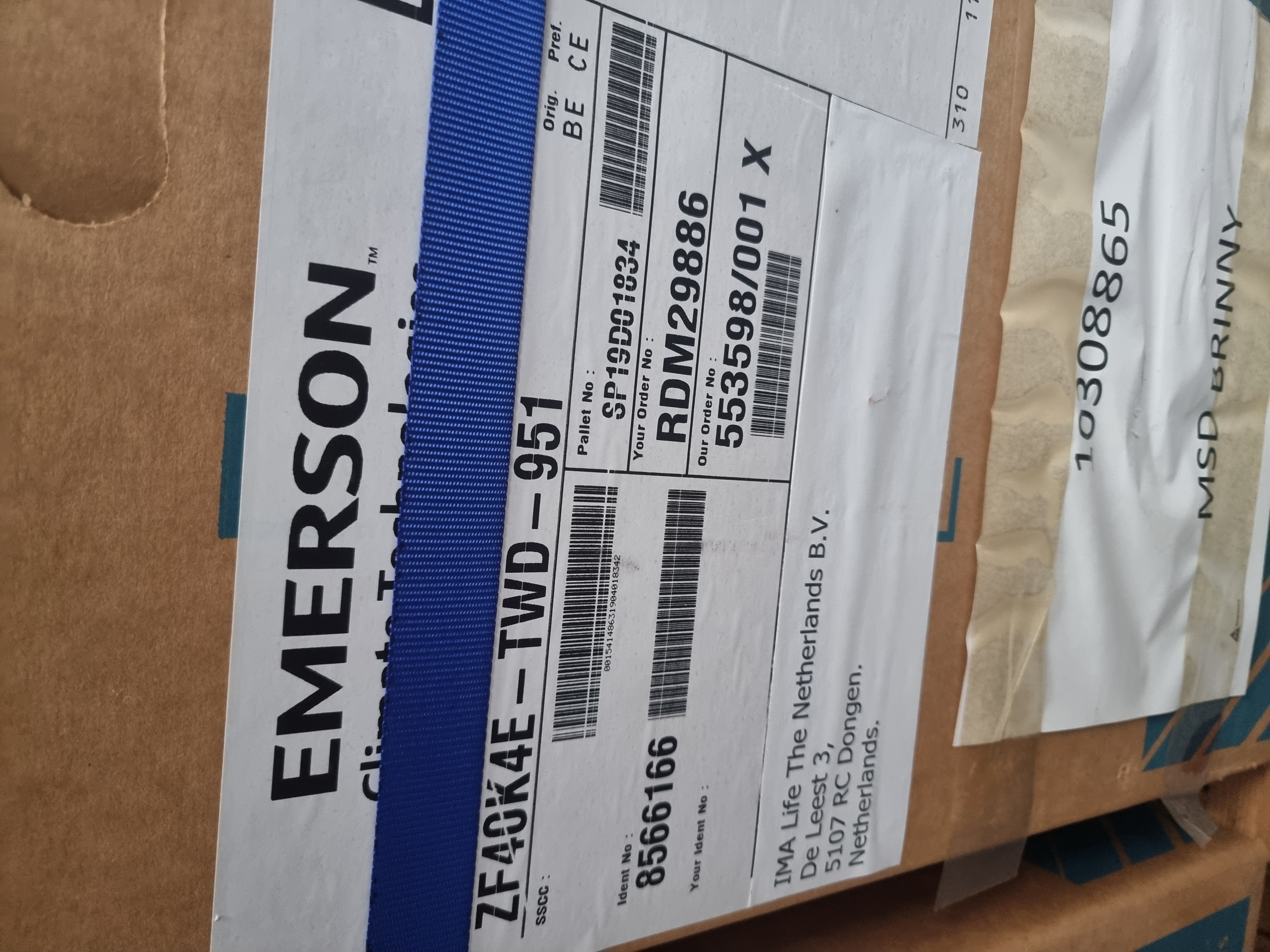 Used Emerson / DWM Copeland ZF40K4E-TWD-951 Refrigeration Compressor