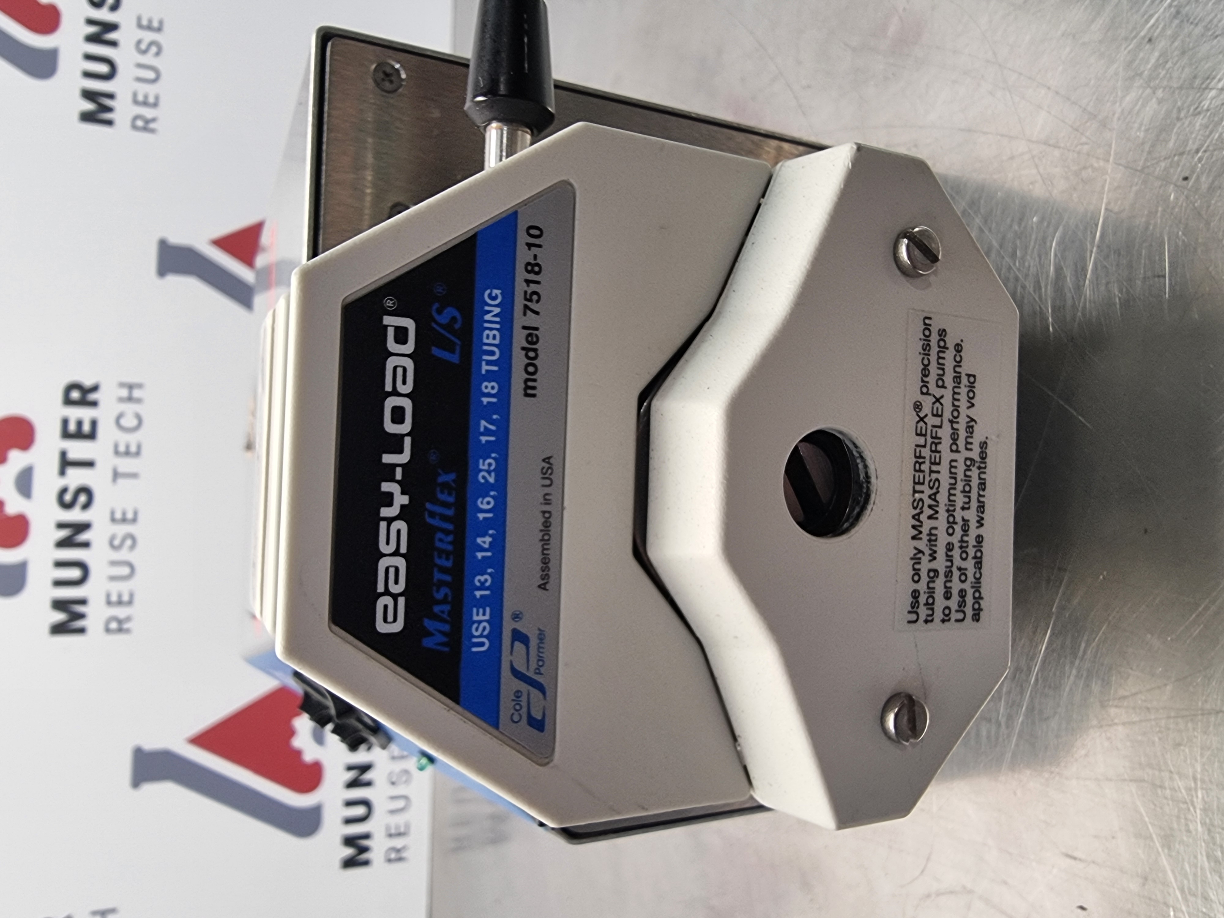 Used Ismatec Ecoline Peristaltic Pump C/W Cole Palmer Easy Load 7518-10 Pump Head