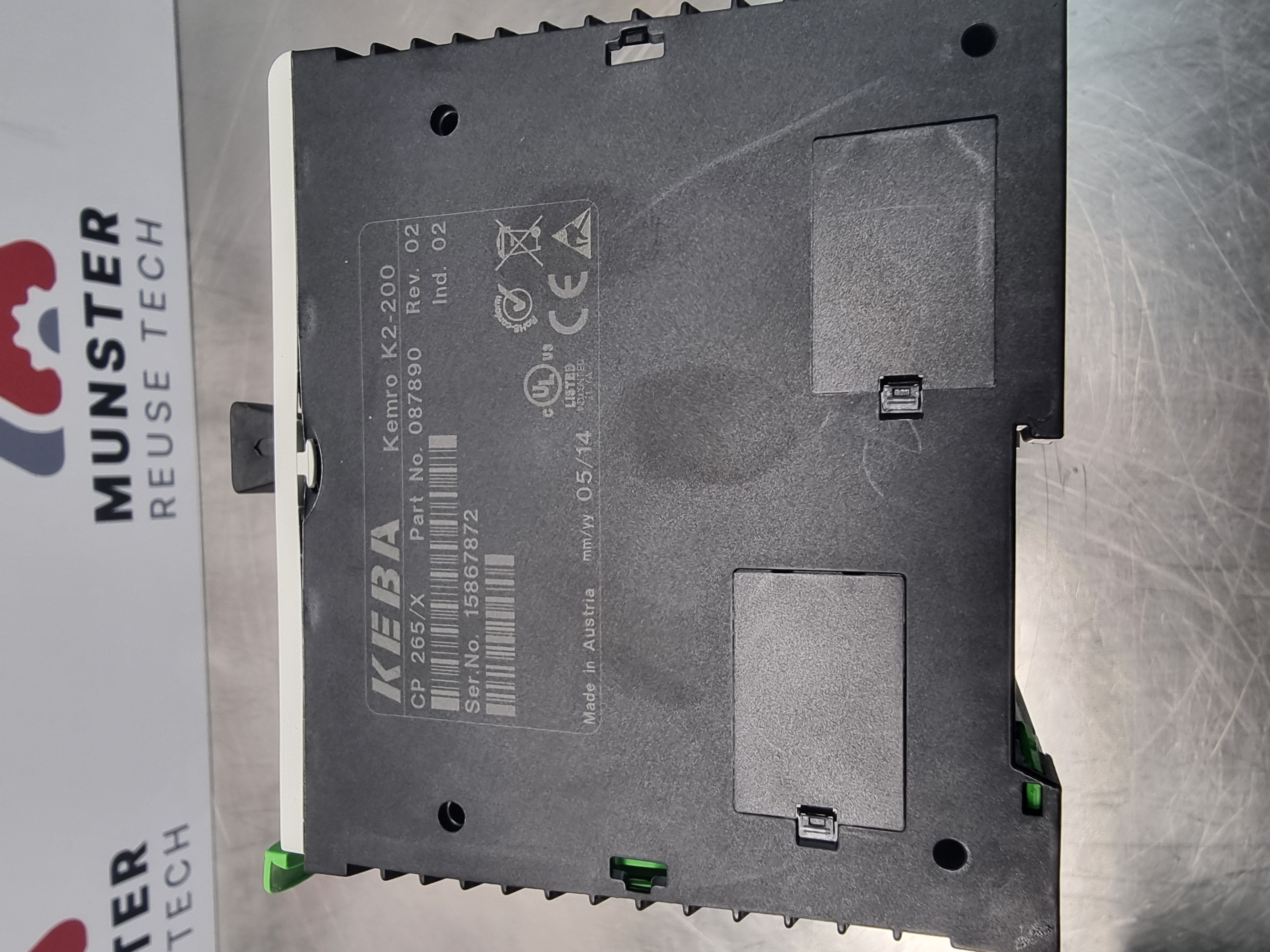 Used Keba Kemro K2-200 CPU | CP 265/X | PN: 087890