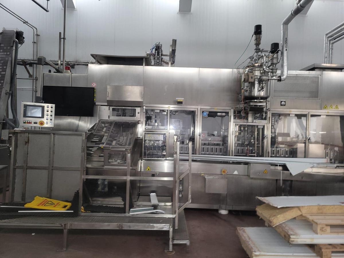 Used ELOPAK Shikoku S-PS60EC Carton Filling Machine | Year 2016