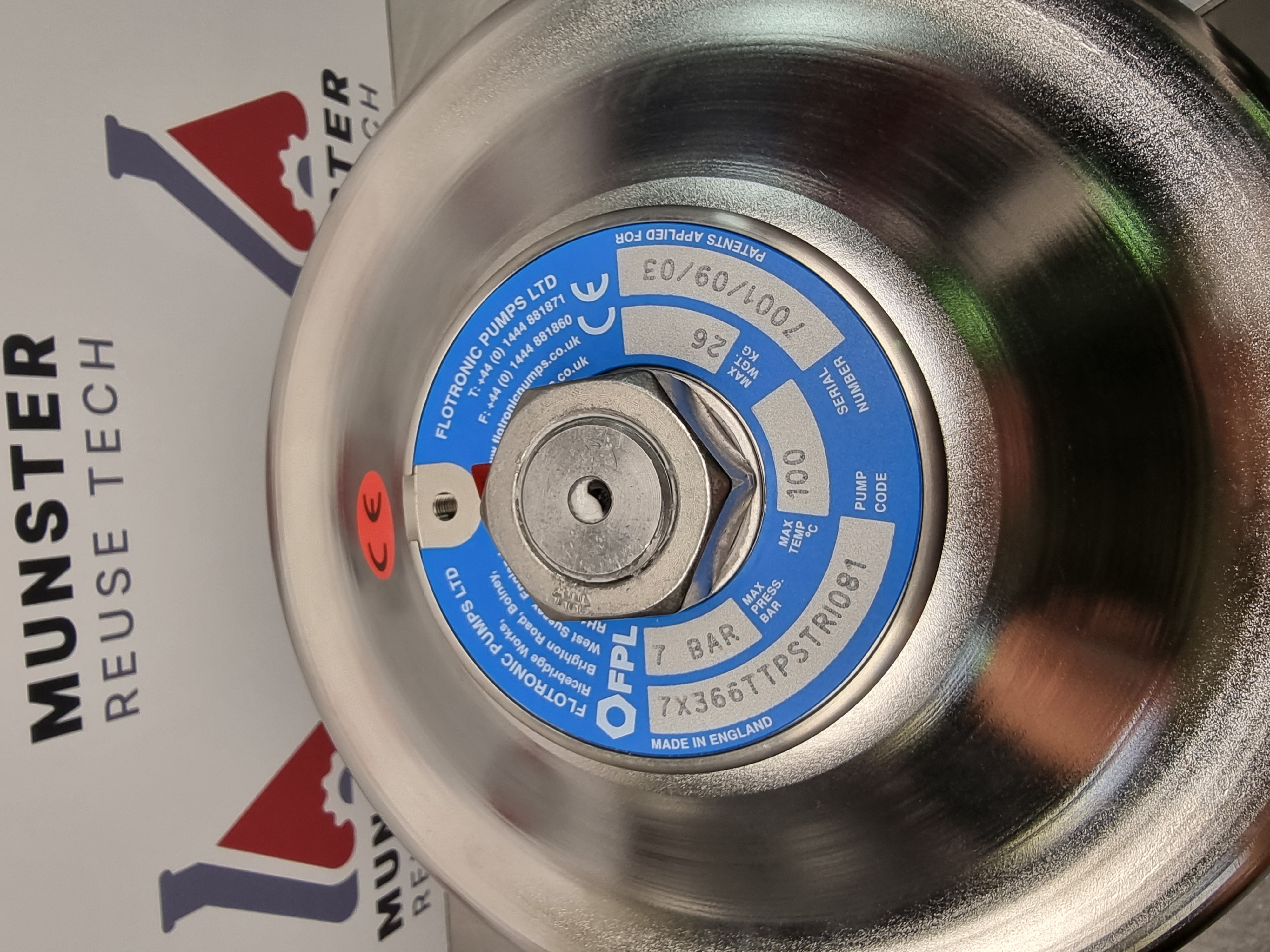 Used Flotronic 1 Nut Diaphragm Pump | 7X366TTPSTRI081