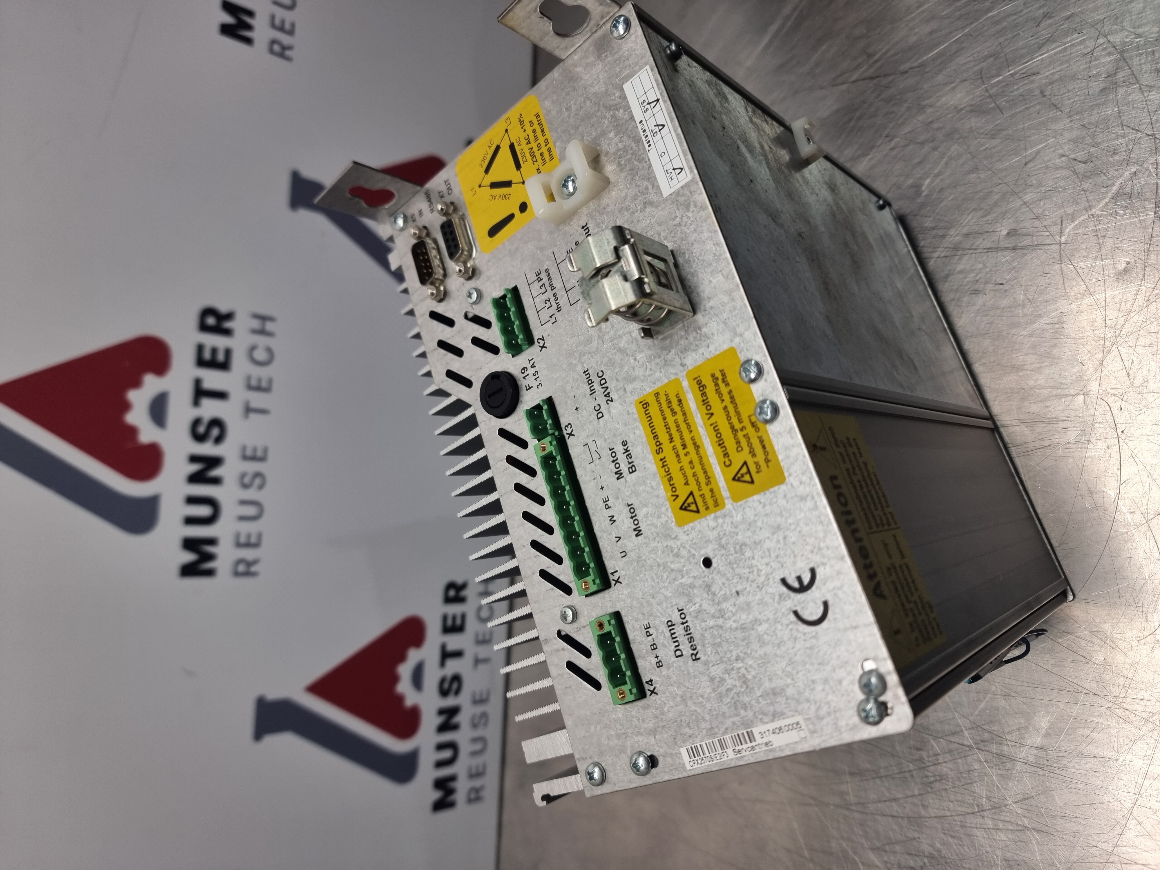 Used Parker Hannifin Compax-S Digital Servo Drive | CPX2570S/E2/F3 | SW: 6.62