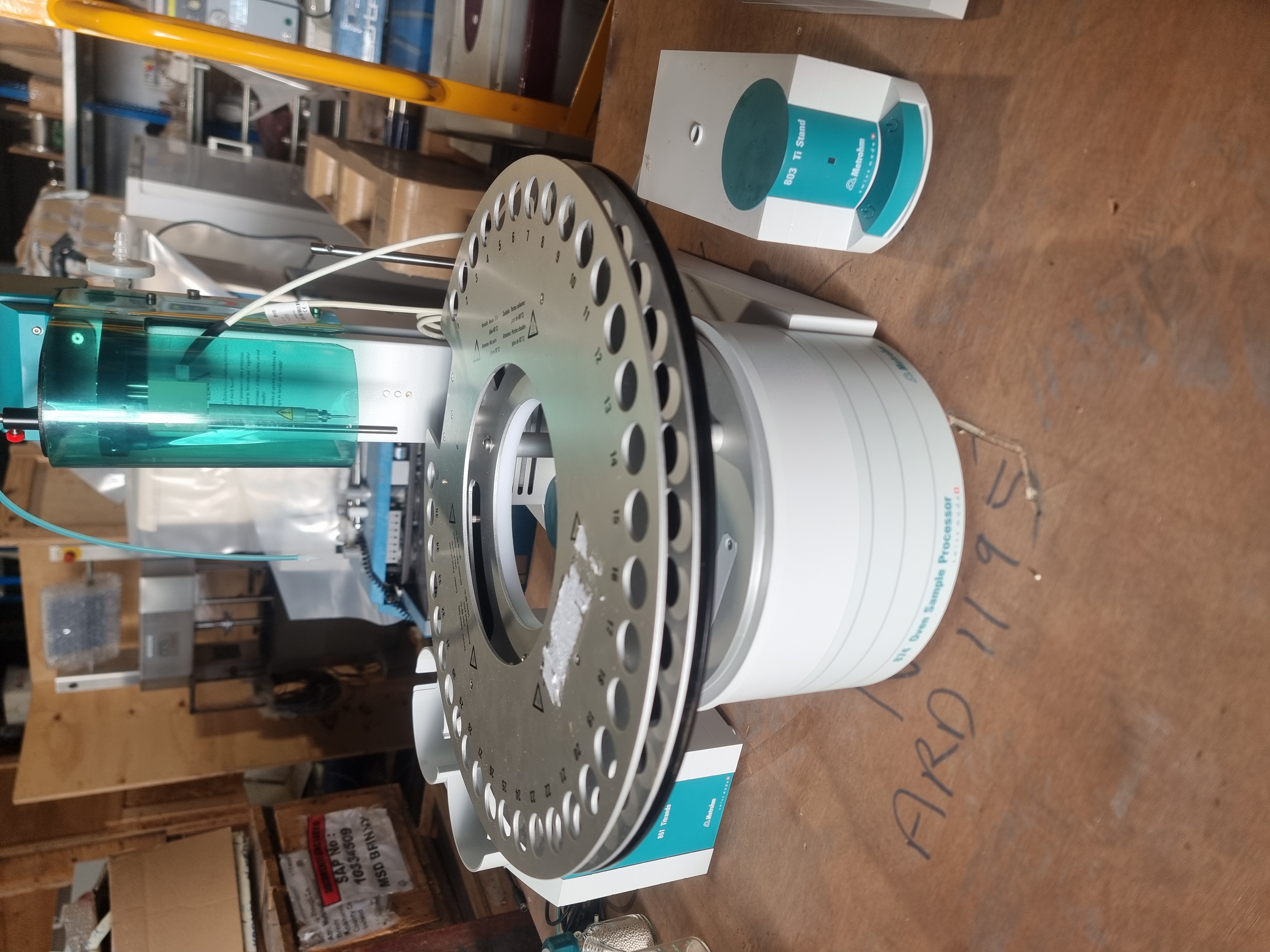 Used Metrohm 874 Oven Sampler c/w  851 Titrando & 803 Ti Stand