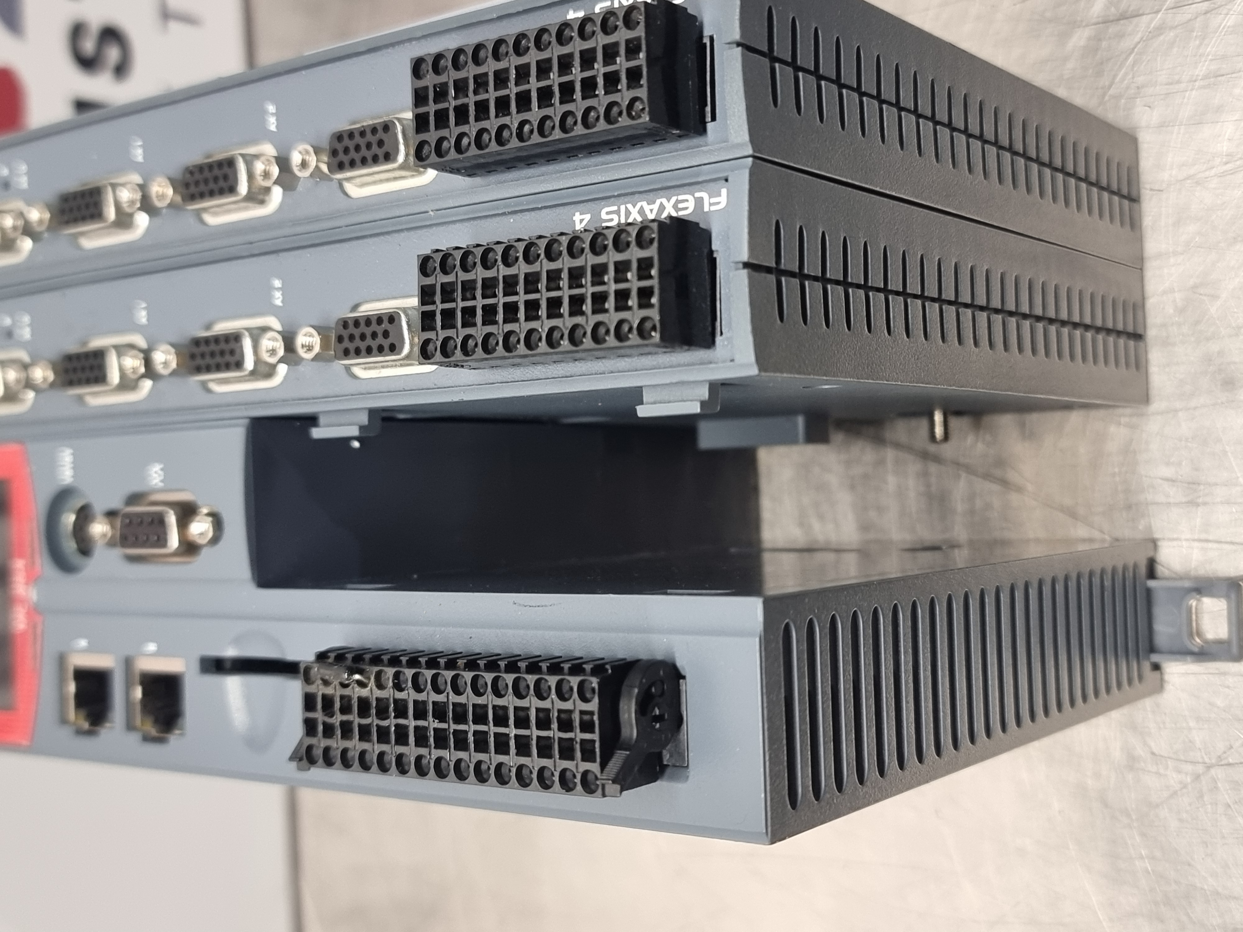 Used Trio Motion Technology MC464 Motion Controller c/w 2 no. P879 Expansion Modules