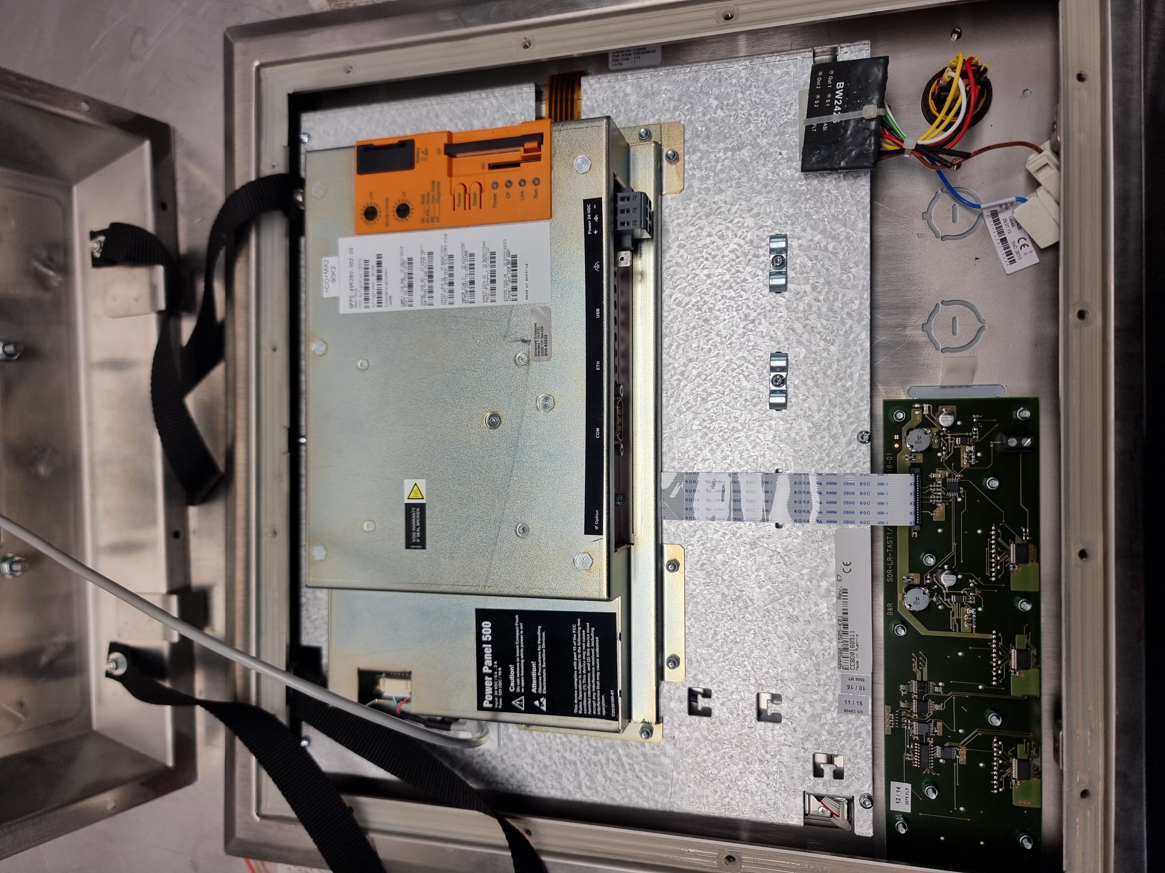 Used B&R OEM 15" Power Panel 500 HMI | P/N: 5PP5:495280.002-00 For Sortimat Pen Line