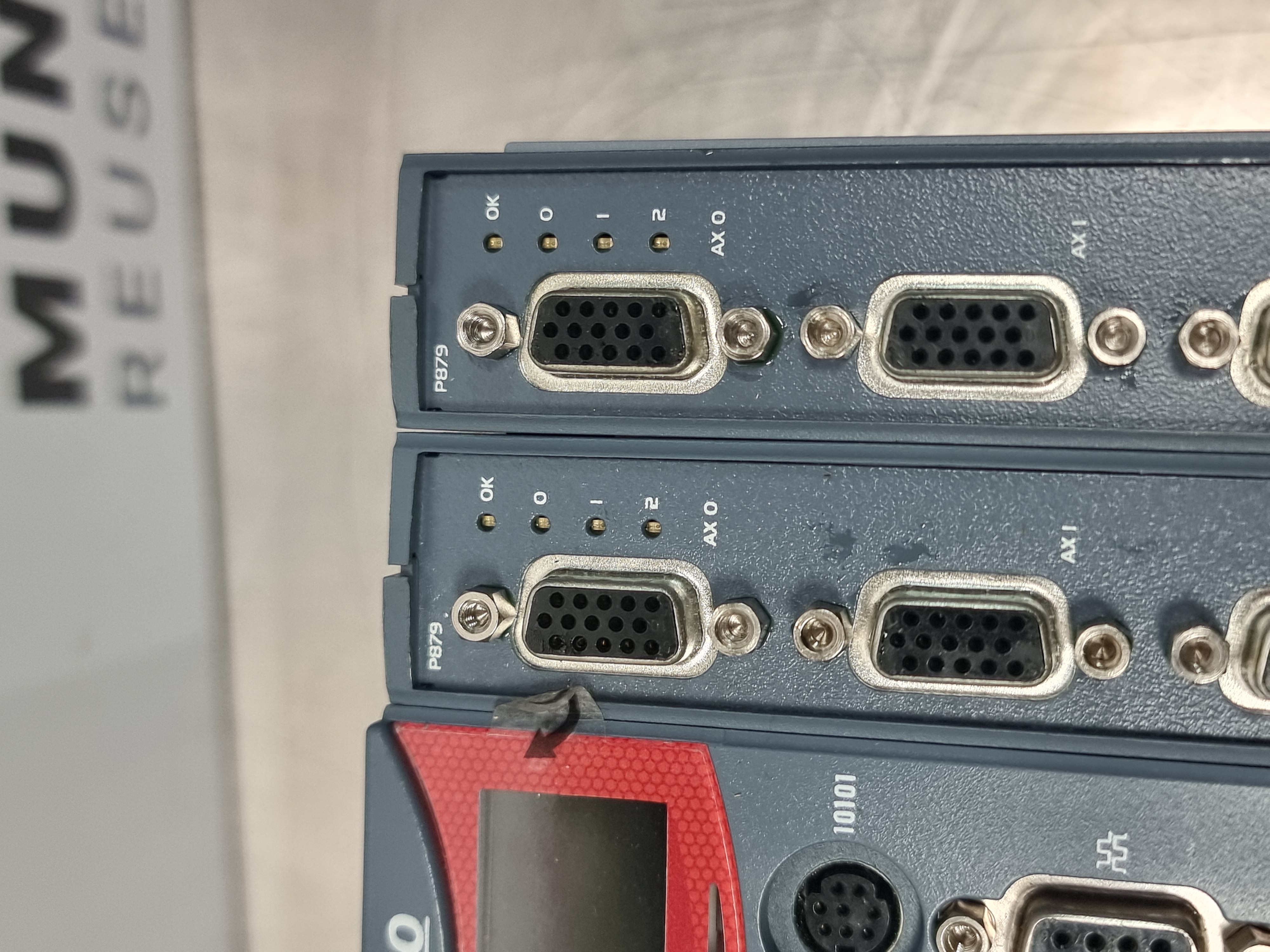 Used Trio Motion Technology MC464 Motion Controller c/w 2 no. P879 Expansion Modules