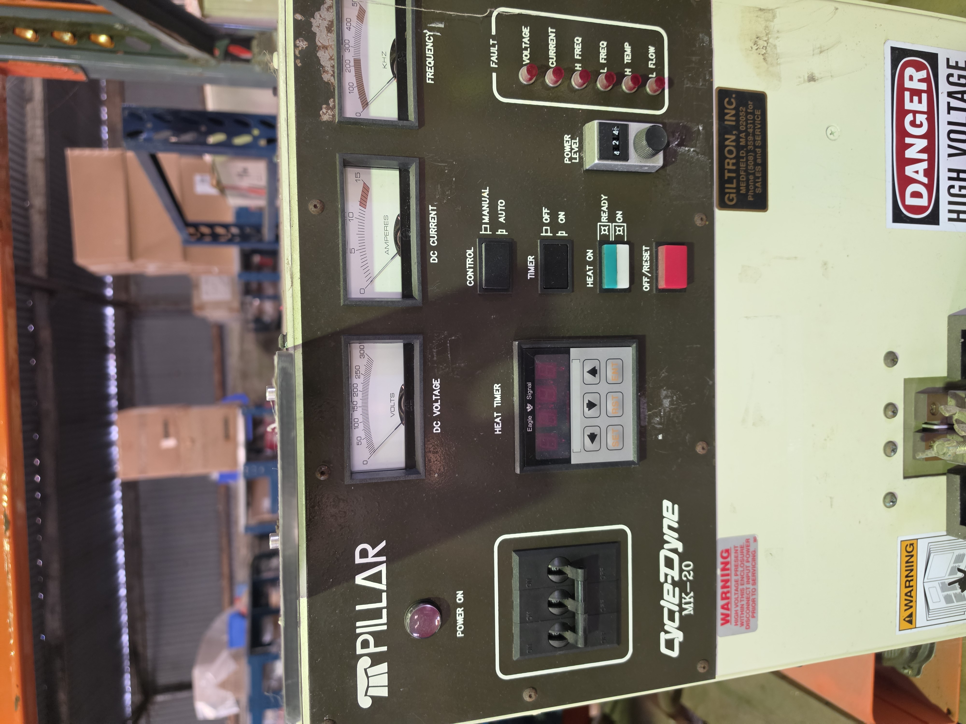 Used PILLAR Cycle-Dyne Mk-20 Induction Heater Generator