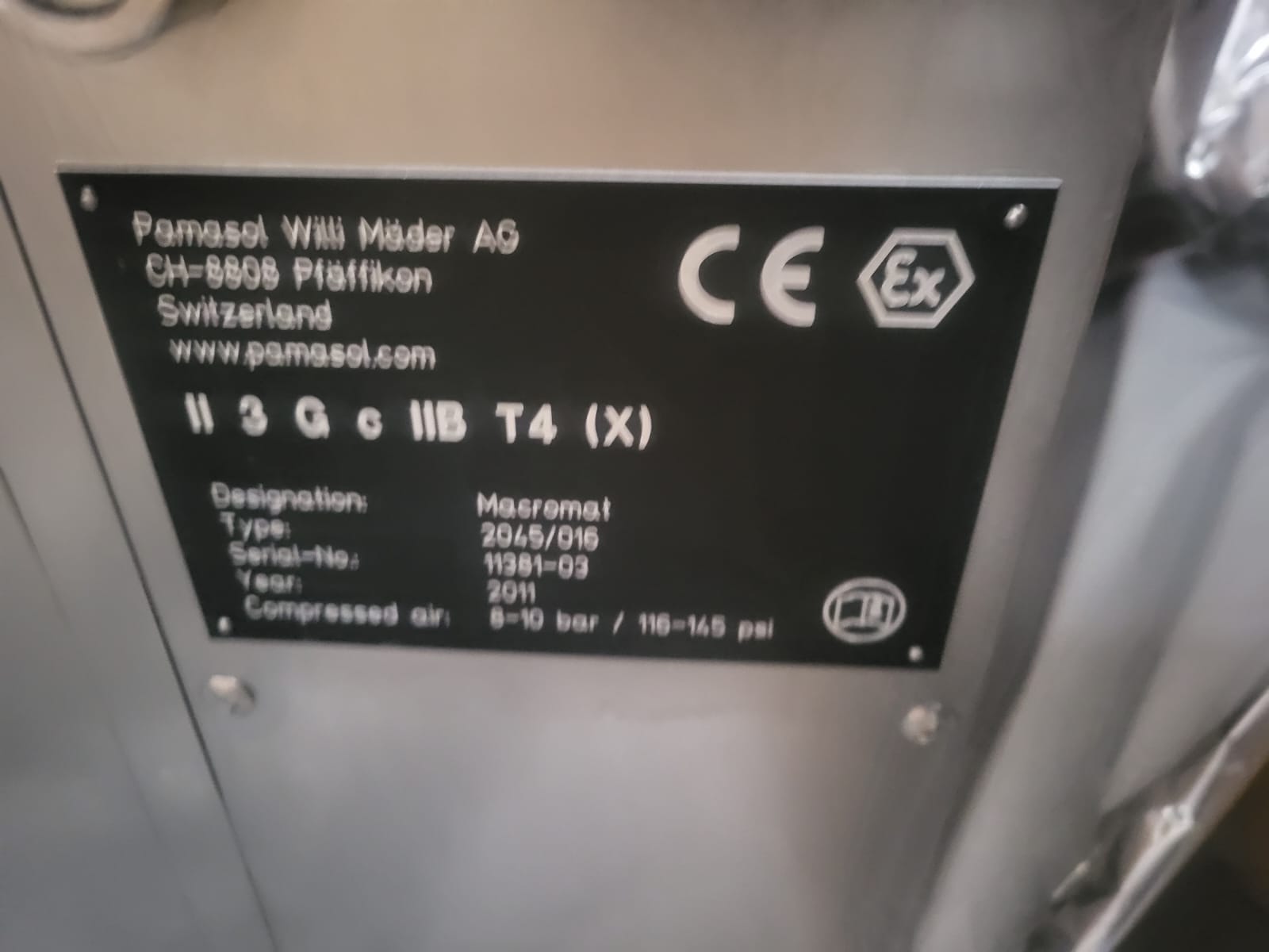 Used Pamasol Macromat 2045/016 Aerosol Filling Machine