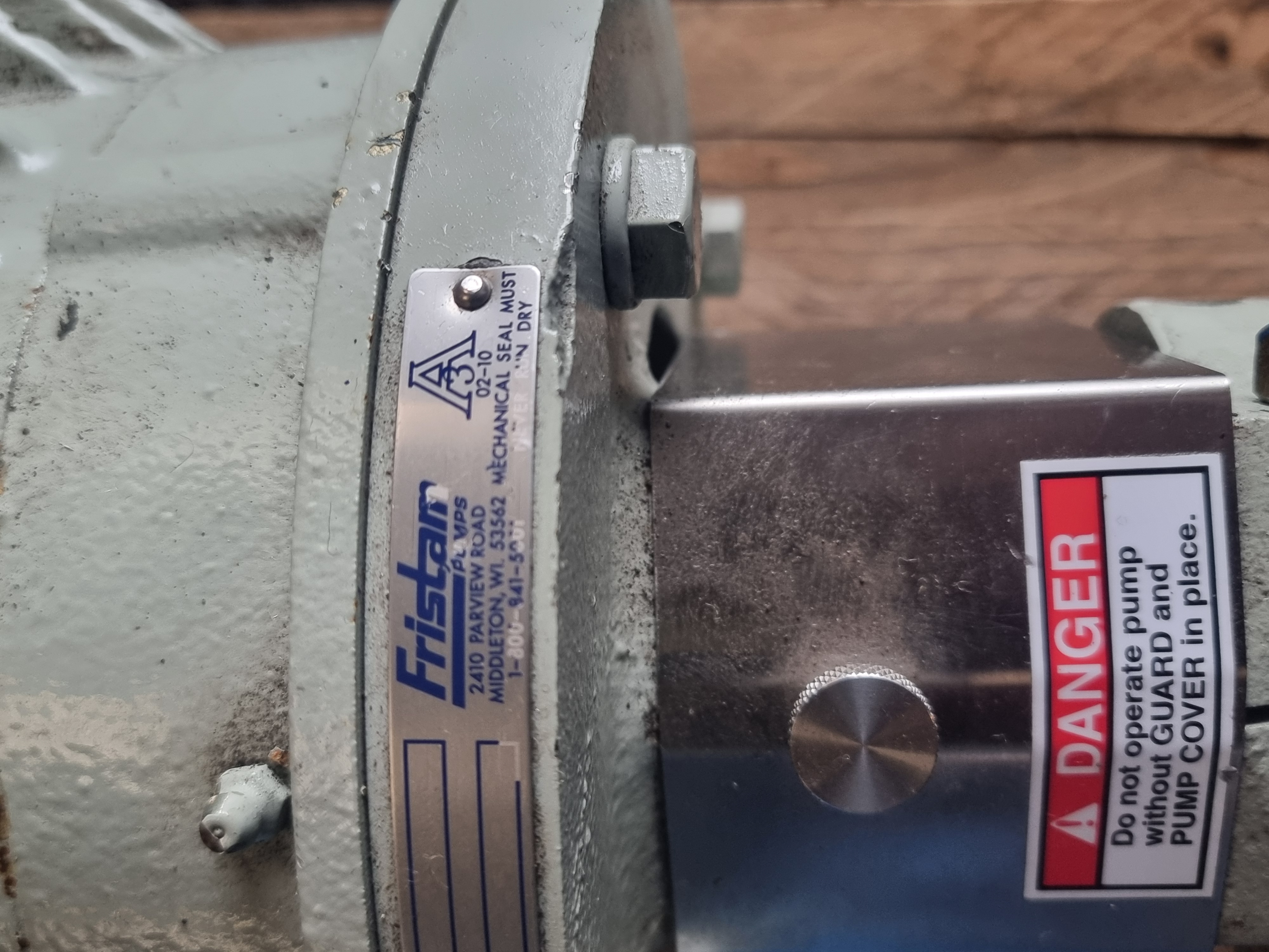 Used Fristam FPX722-130 Stainless Steel Centrifugal Pump | 2" x 1-1/2" c/w Baldor Motor