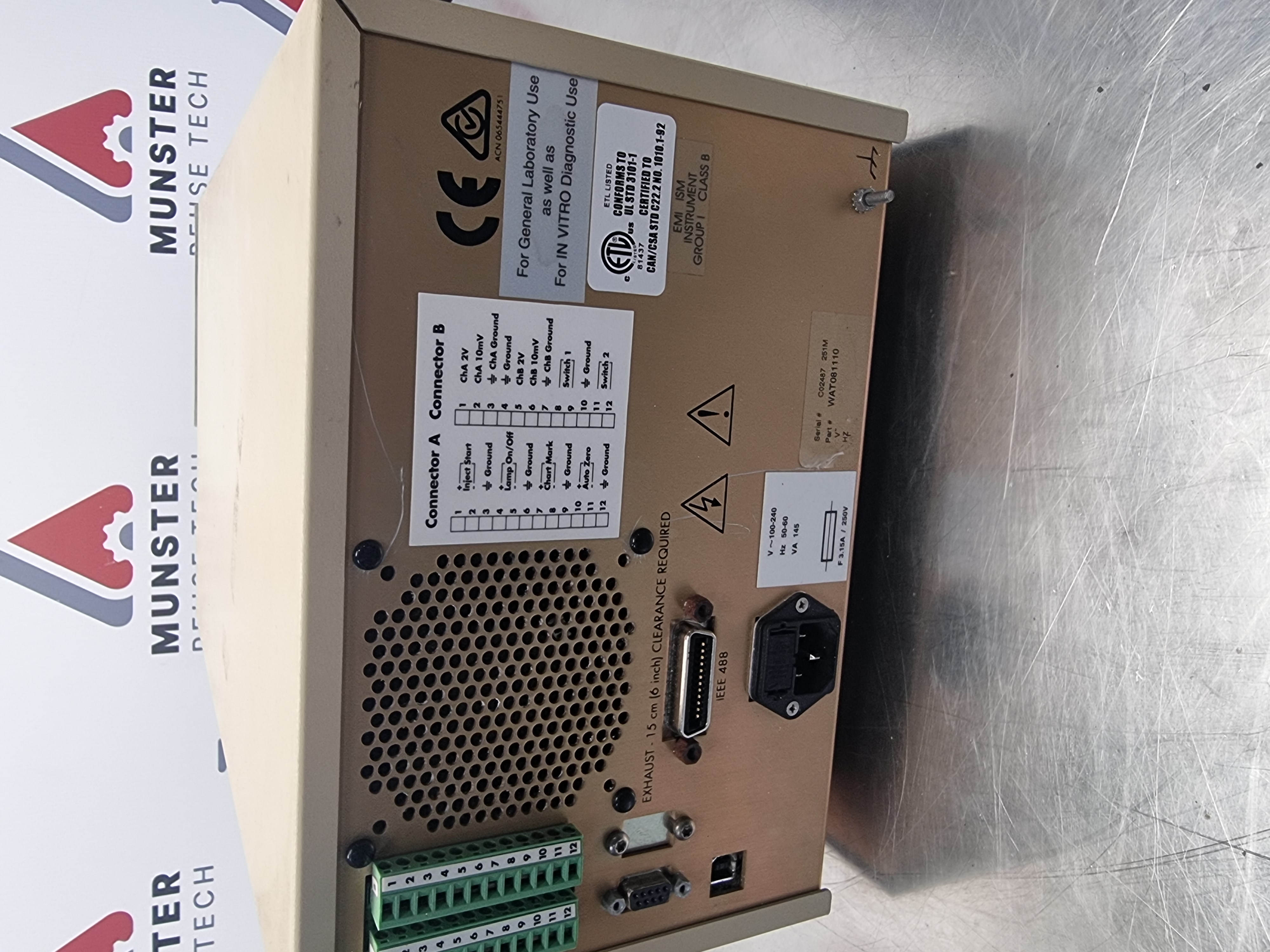 Used Waters 2487 Dual Wavelength Absorbance Detector | P/N: WAT081110