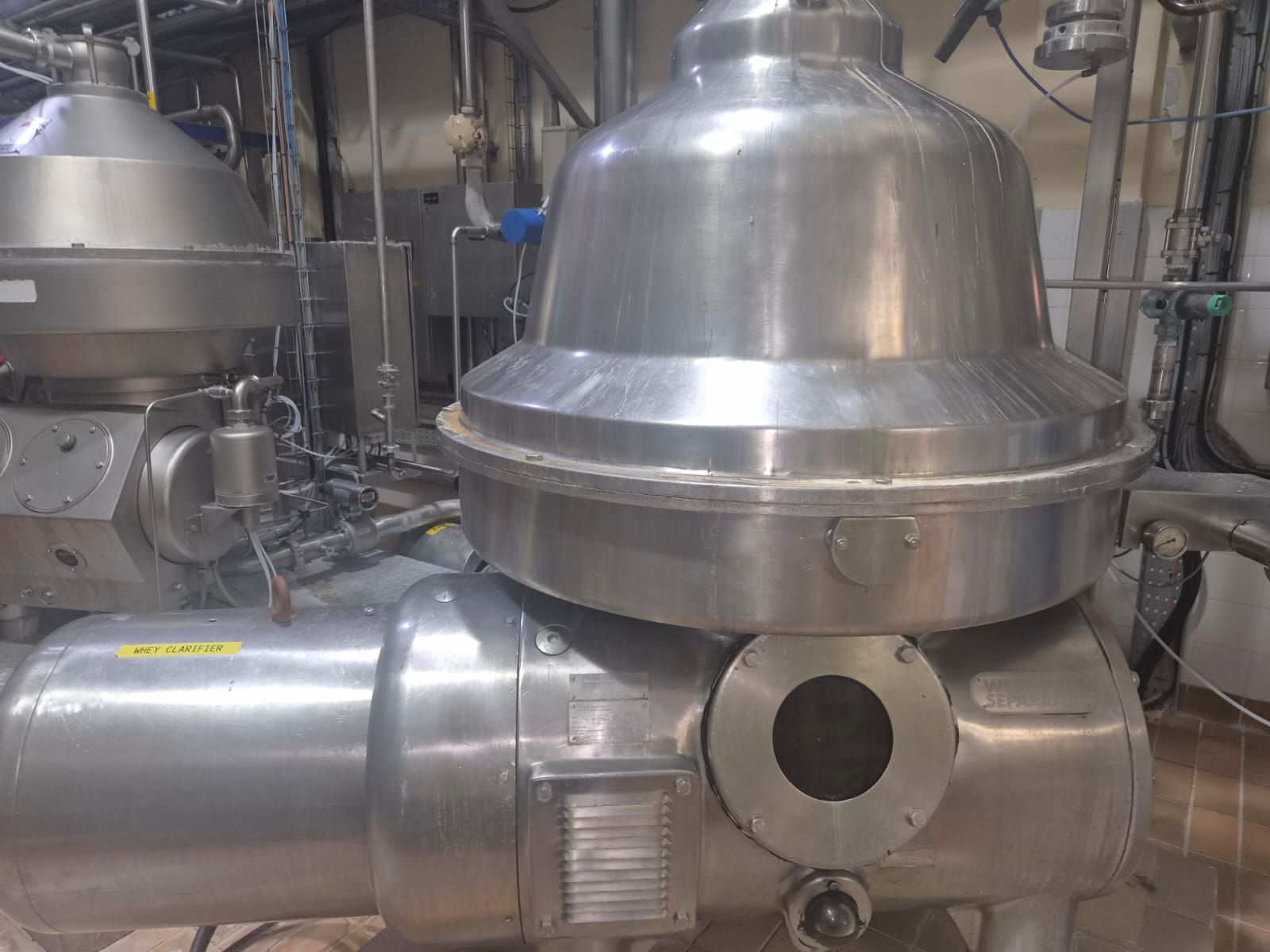 Used Complete Cheese Manufacturing Plant (36T in 24hrs) Located in Ireland
