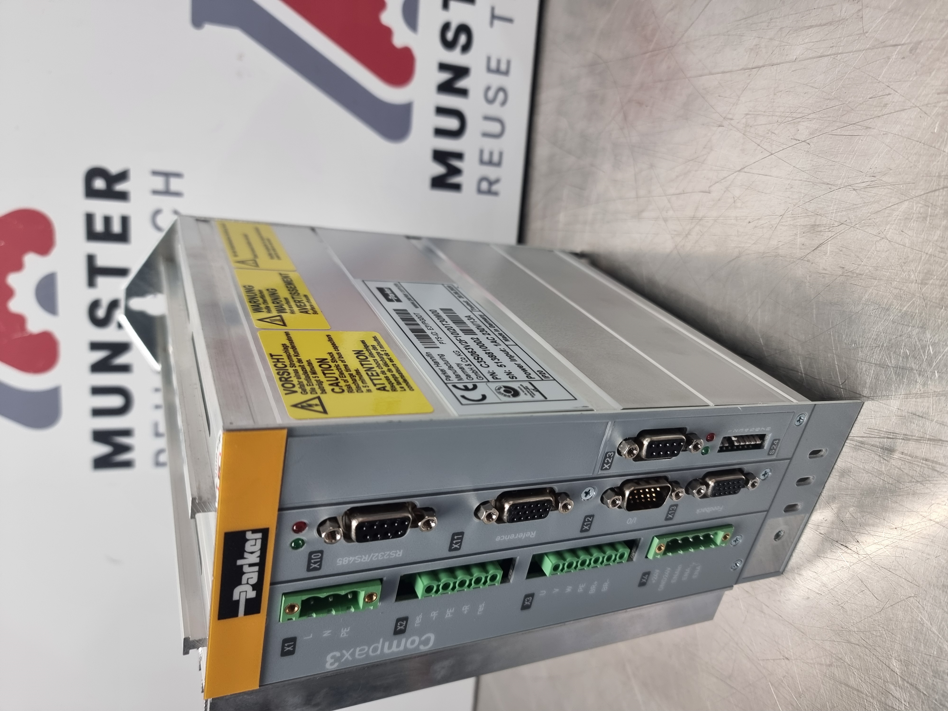 Used Parker Compax3S Series Single-Axis Servo Drive | P/N: C3S063V2F10I20T30M00