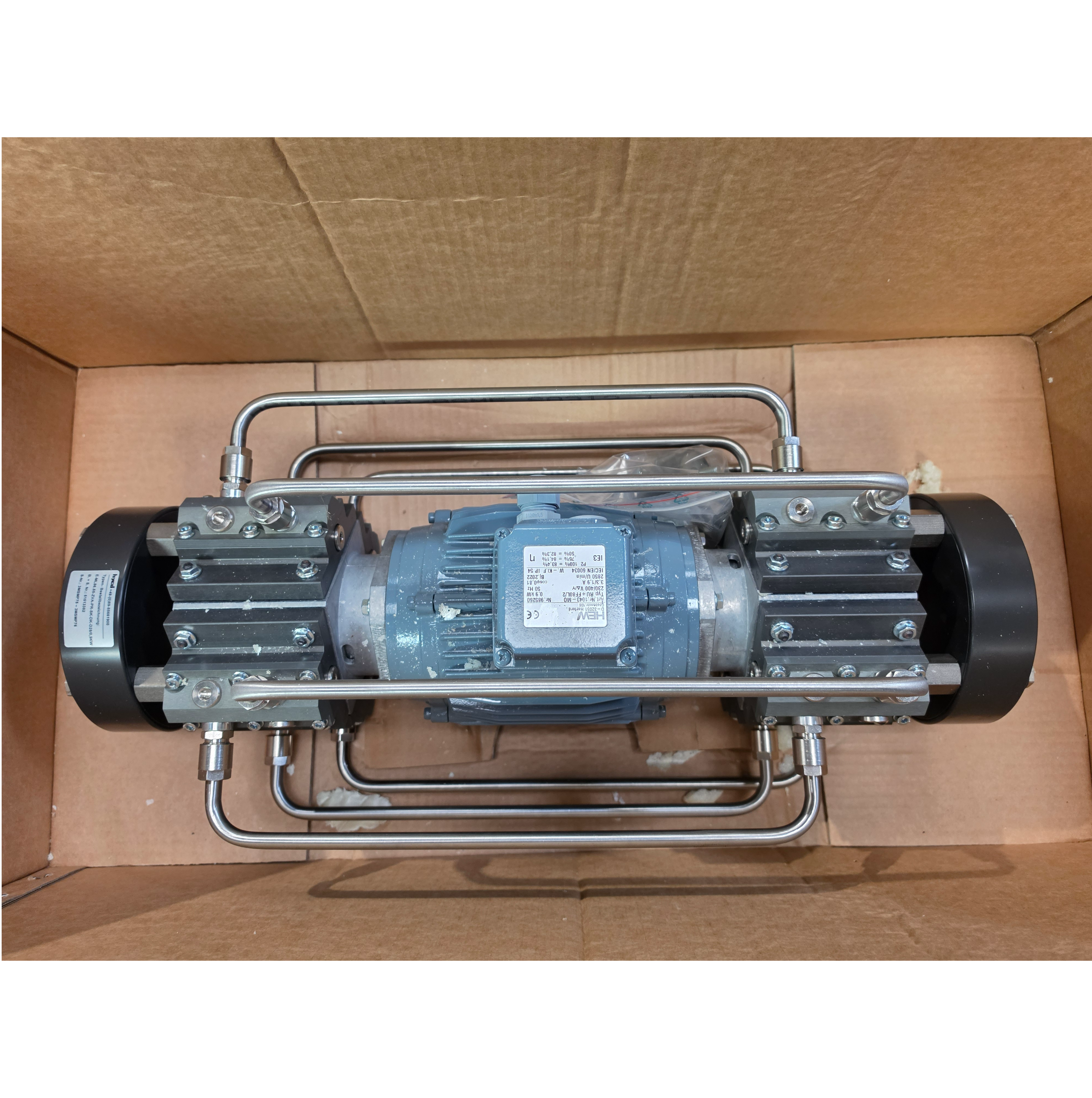 Used Hyco 8 Cylinder Diaphragm Pump | Type: E-ML86.85-ZVA-PR-SK-DK-D28/0,9kW
