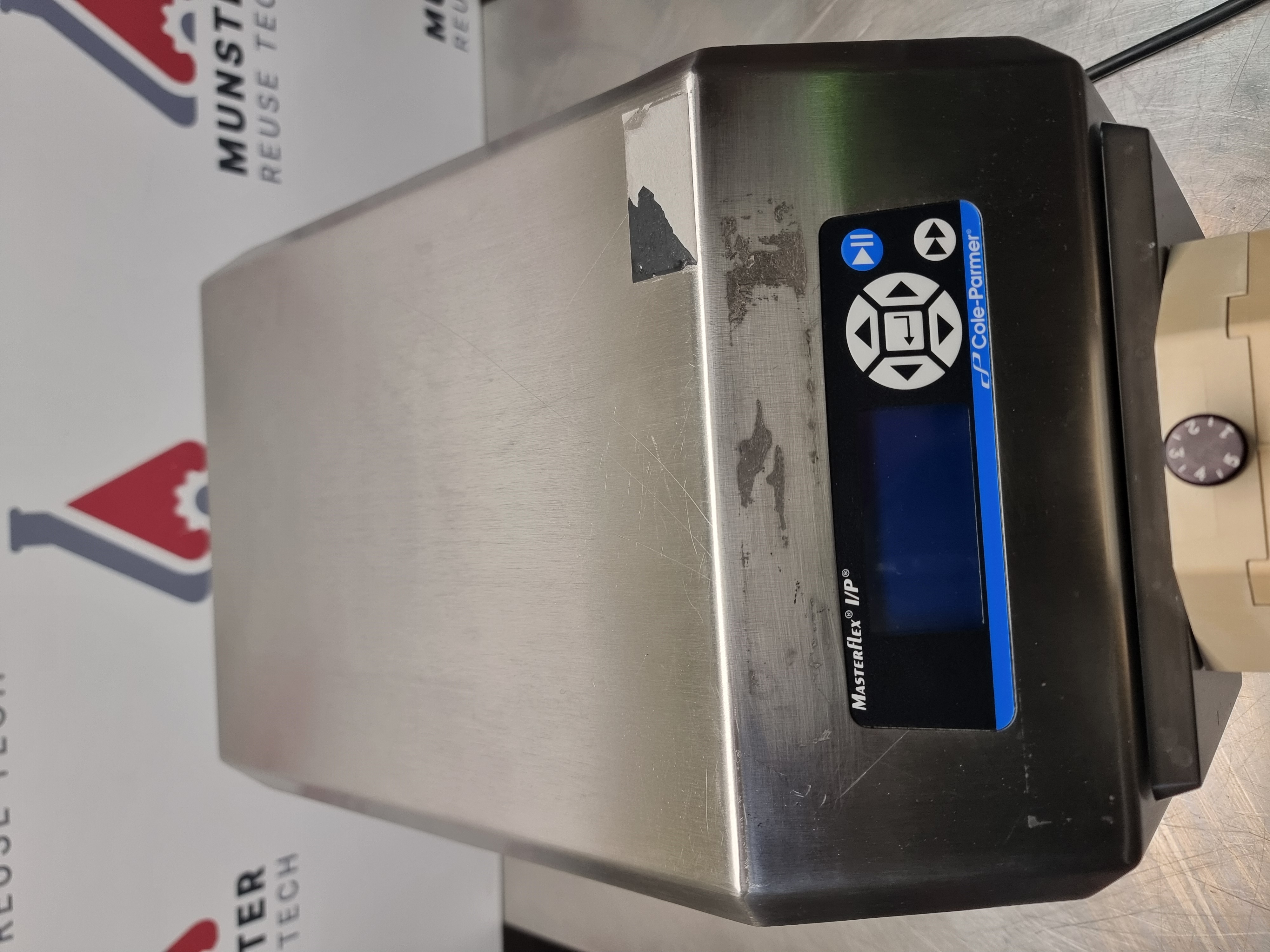 Used Cole-Parmer Masterflex I/P 77420-18 Perisaltic Pump c/w Easy Load 77602-30 Pump Head