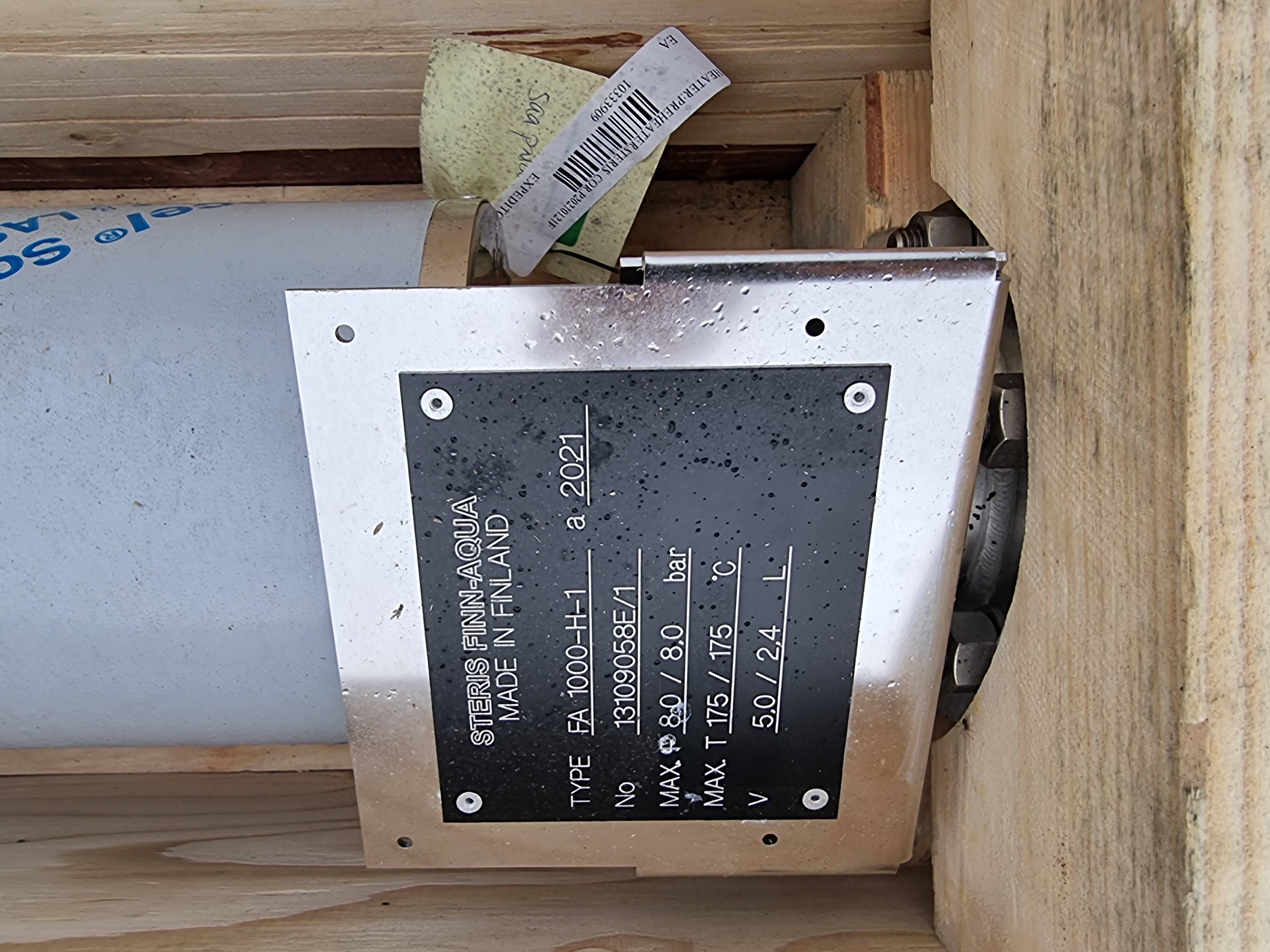 Steris Finn-Aqua Type FA 1000-H-1Pre Heater