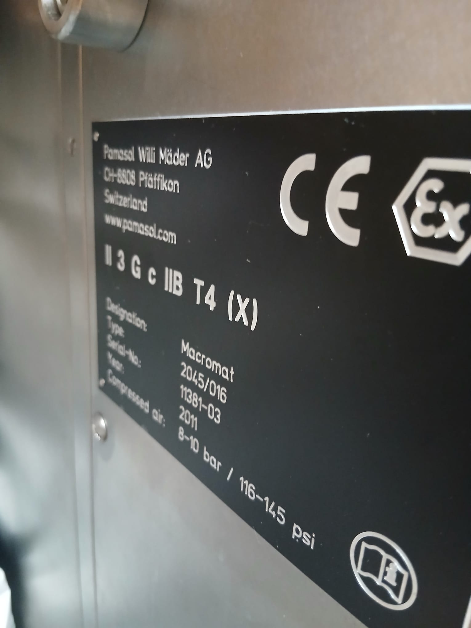 Used Pamasol Macromat 2045/016 Aerosol Filling Line