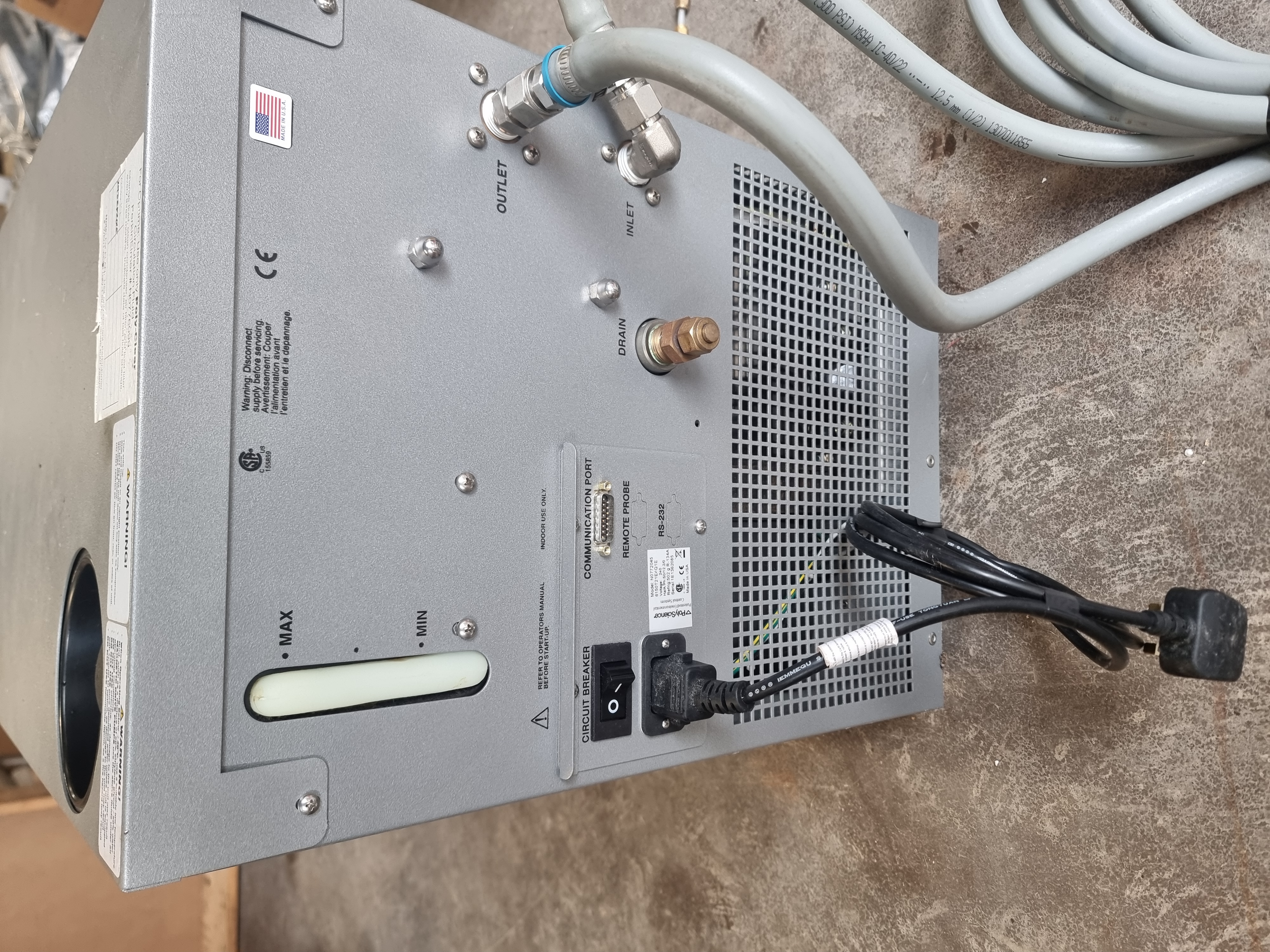 Used Perkin Elmer Polyscience Whispercool Refridgerated Chiller for ICP MS | N0772045