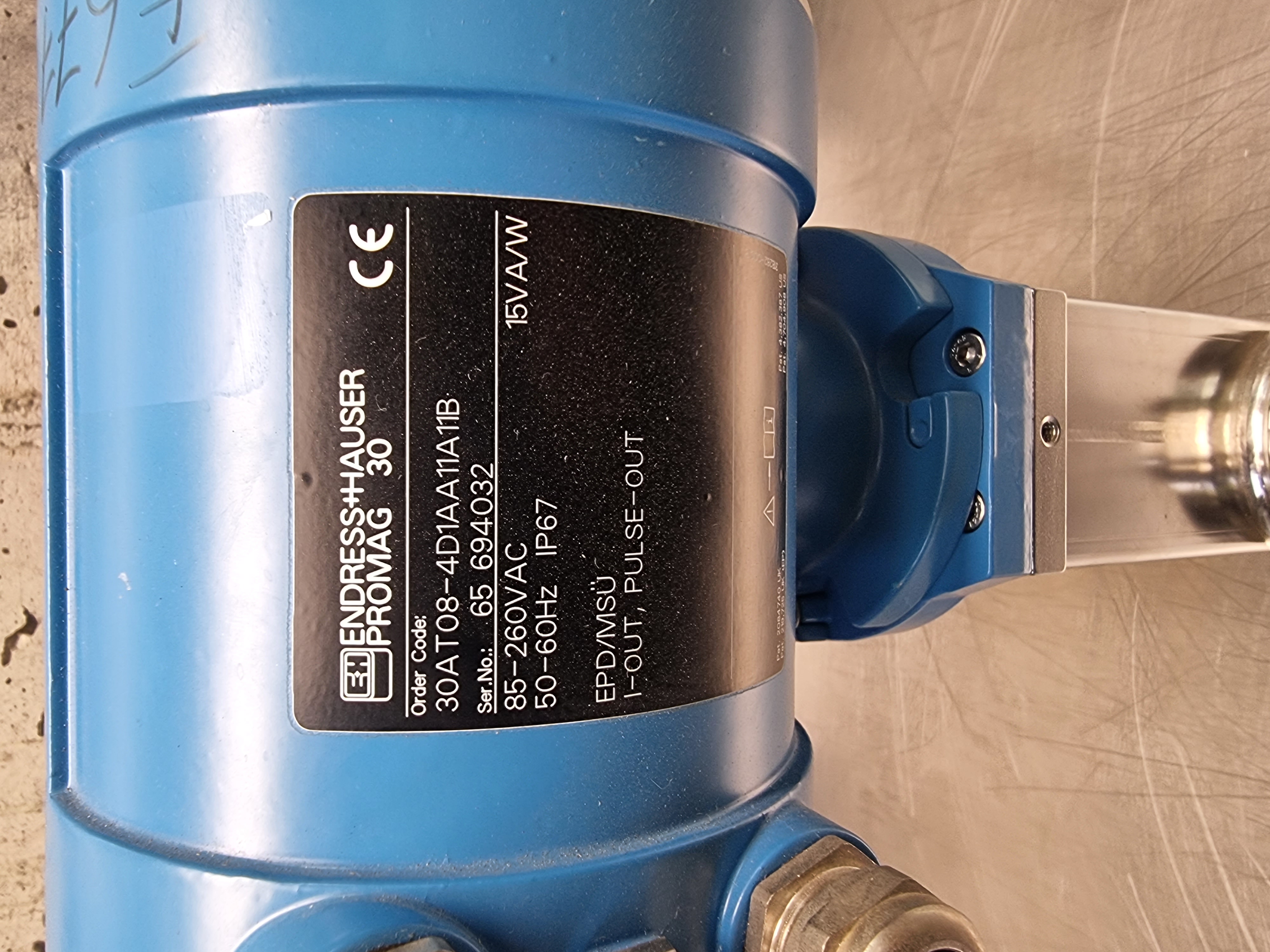 Endress Hauser Promag 30 Flow Meter