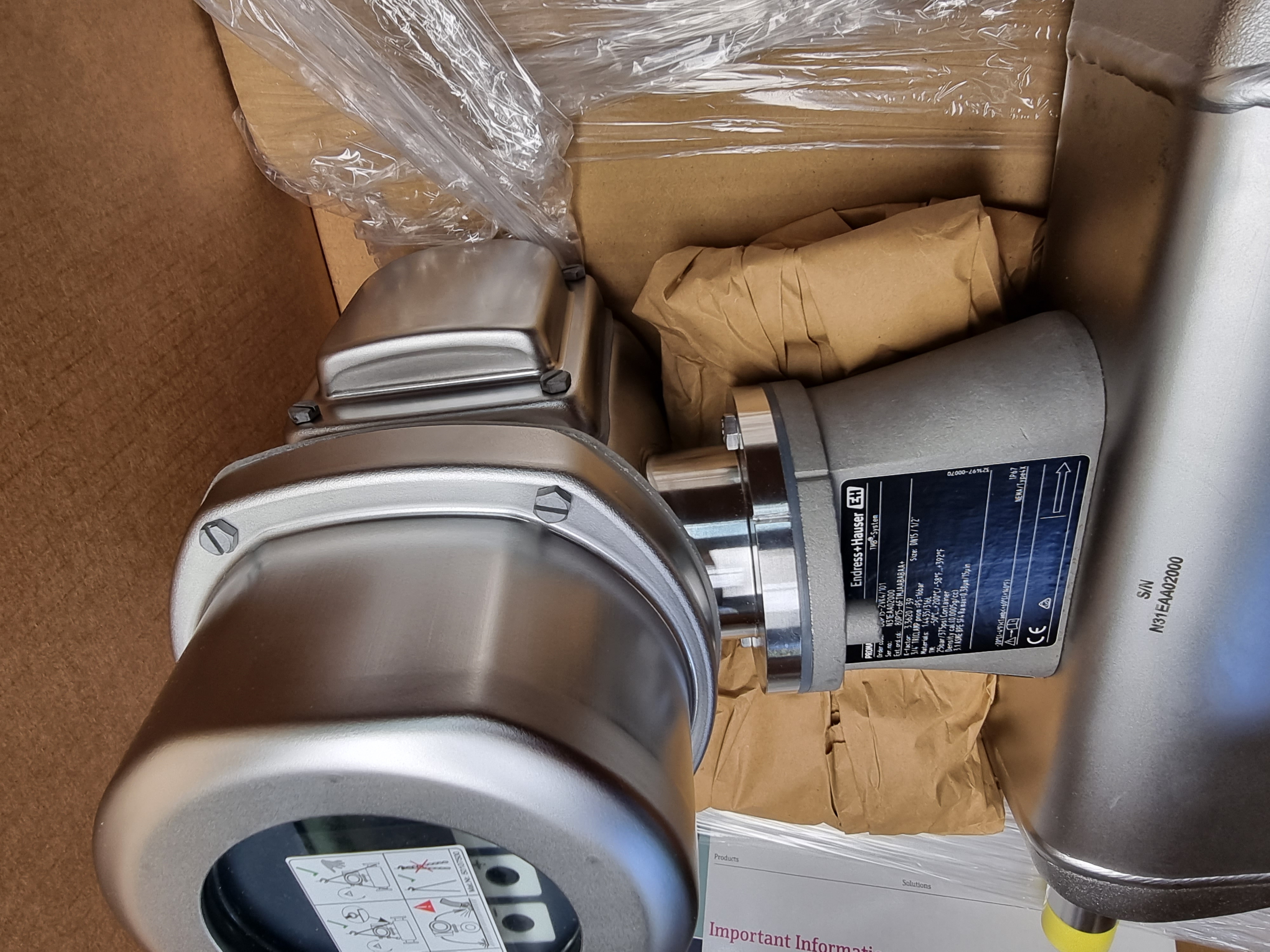 Endress Hauser Promass 80P15 Flowmeter | DN15 / 1/2" | 80P15-2VK4/101