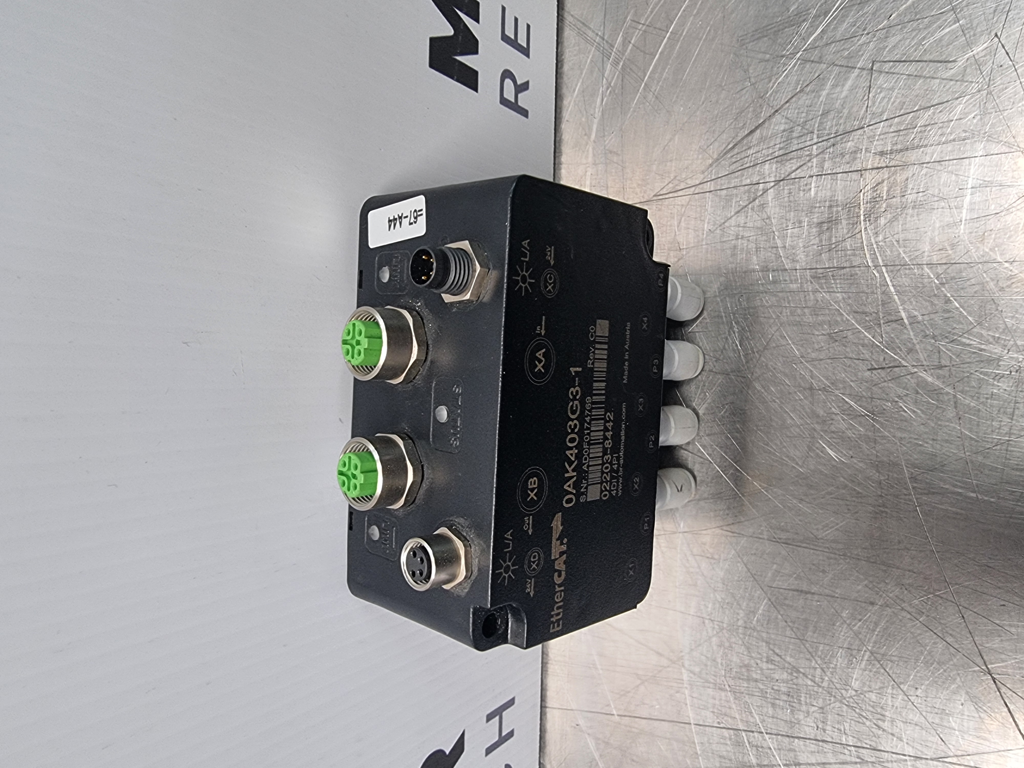 Used B&R 0AK403G3-1 EtherCAT Modul | P/N: 02203-8442 | 4DI/4PI