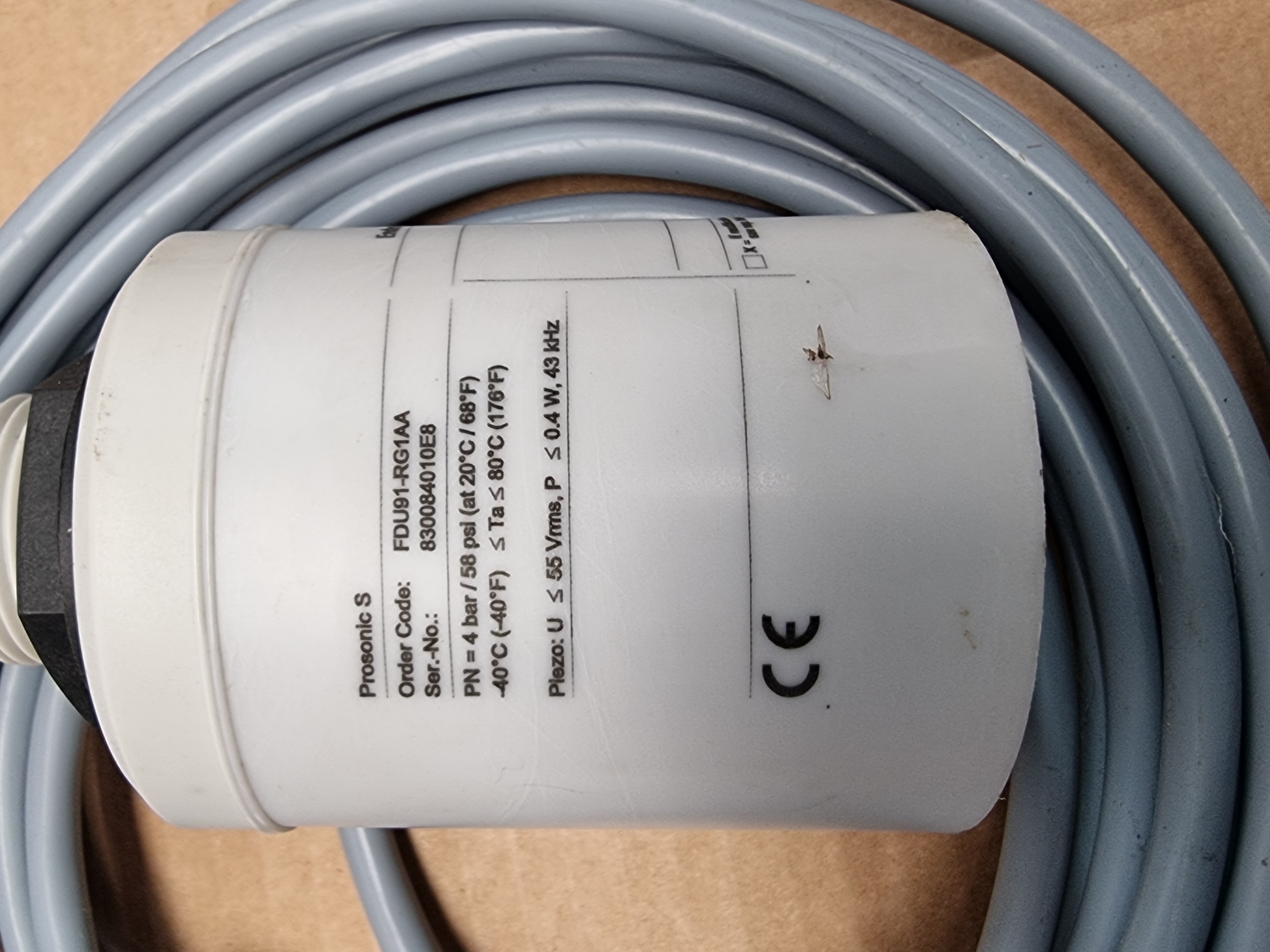 Endress Hauser Prosonic S Display & Sensor | FMU90-J11CA111AA1A c/w FDU91-RG1AA