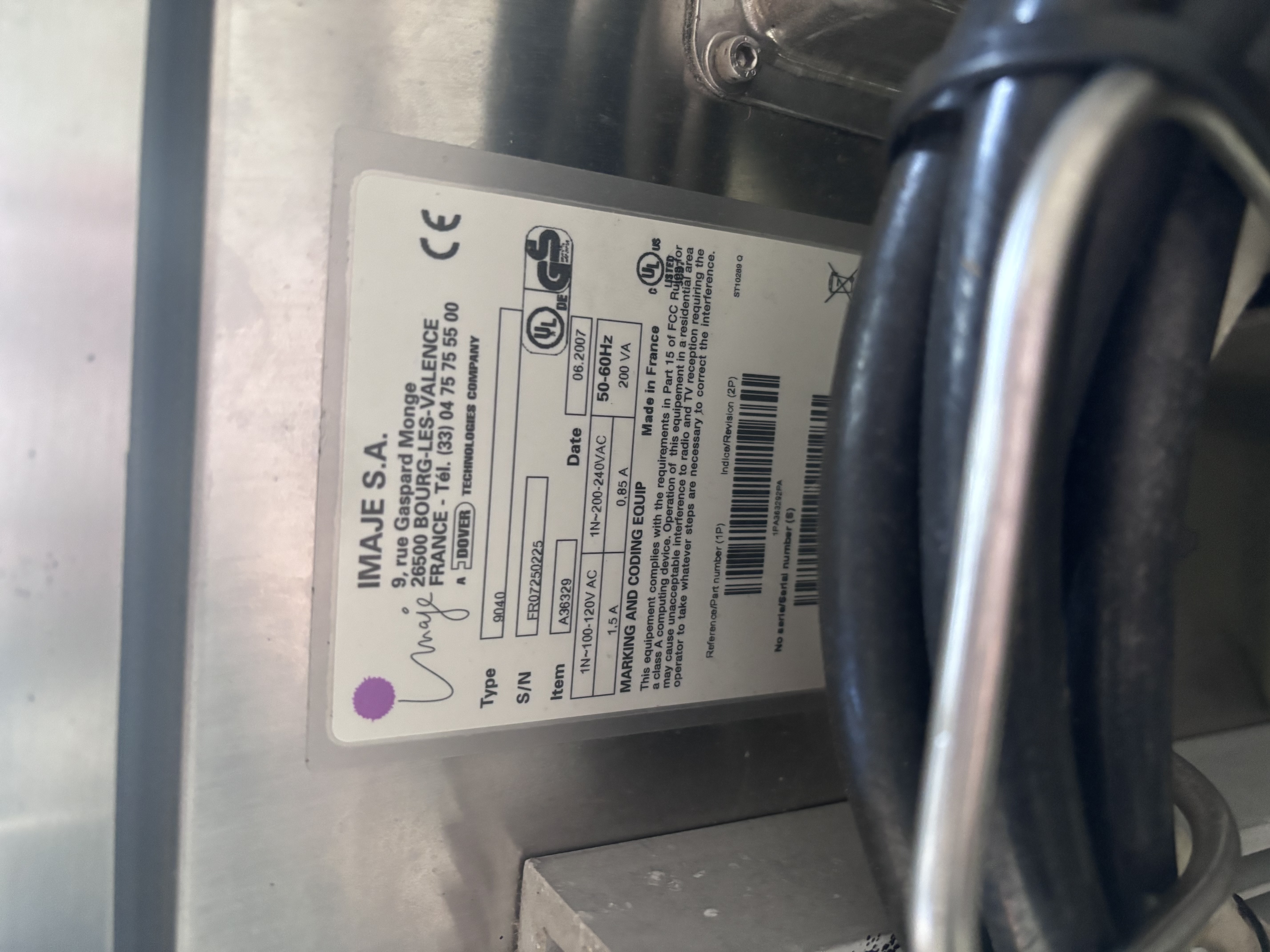 Used IMAJE Inkjet Printer