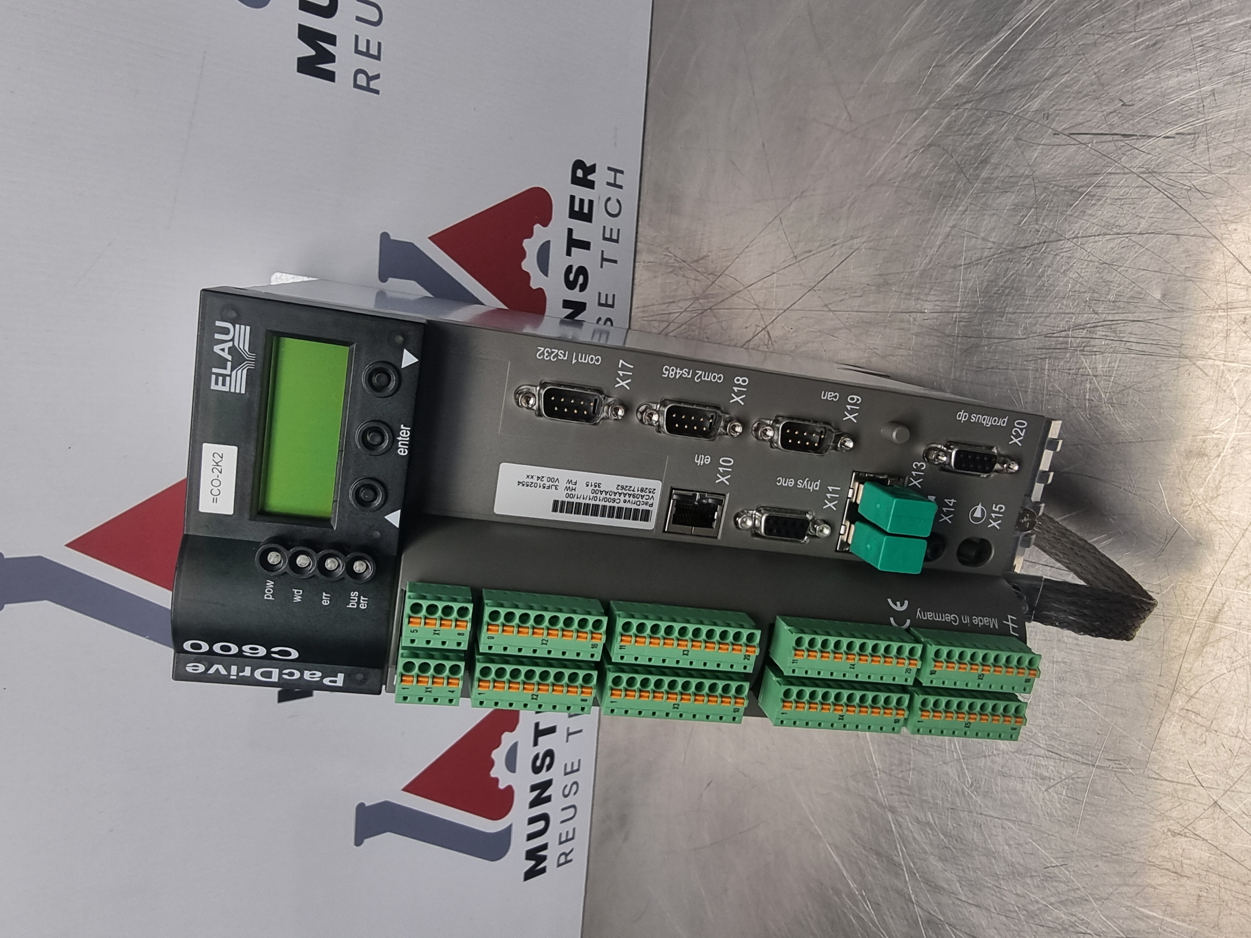 Used Schneider Elau C600 Pac Drive Controller C600/10/1/1/1/00 | VCA09AAAA0AA00