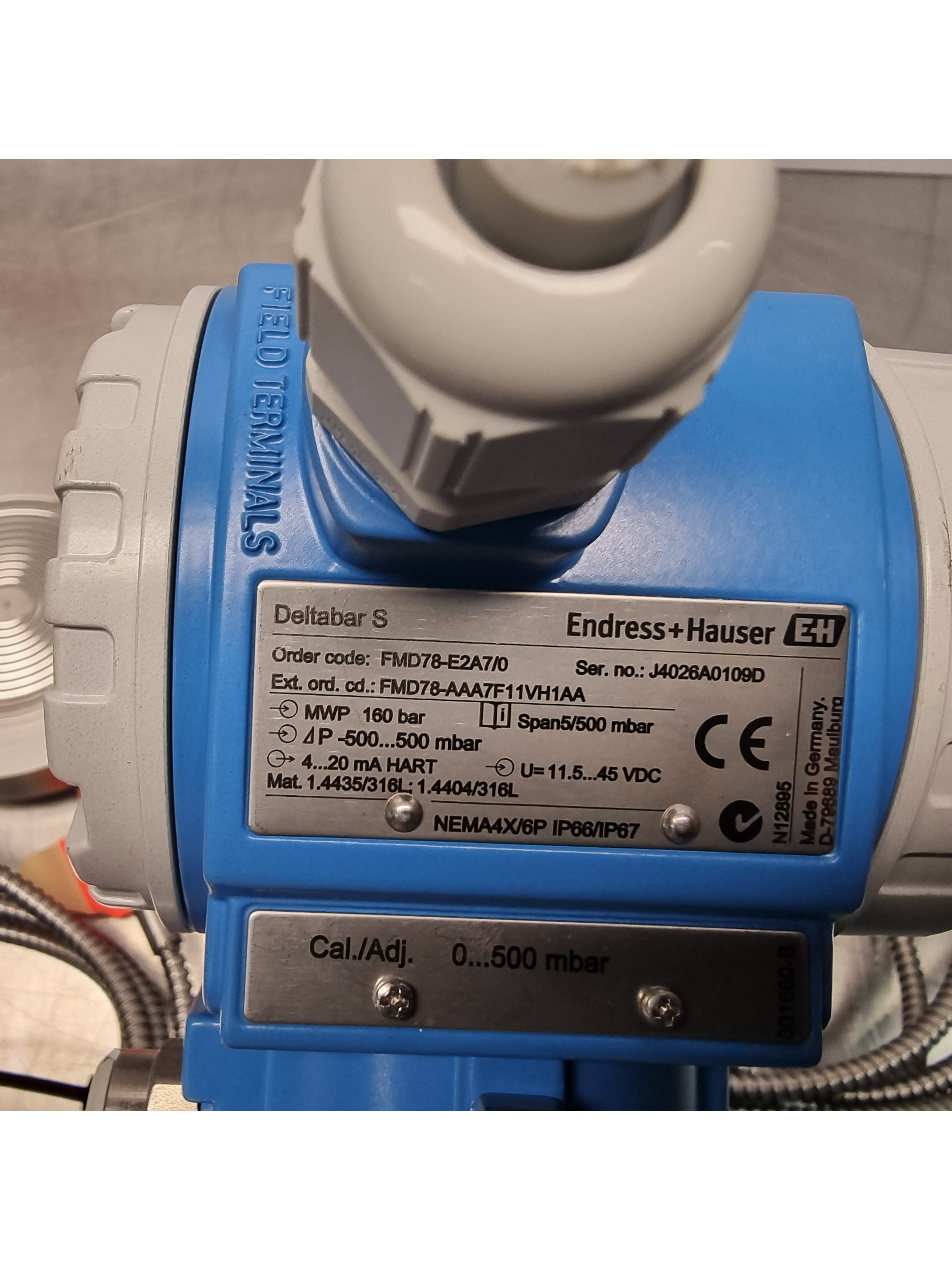 Used Endress + Hauser Deltabar S Differential Pressure Transmitter | FMD78-E2A7/0