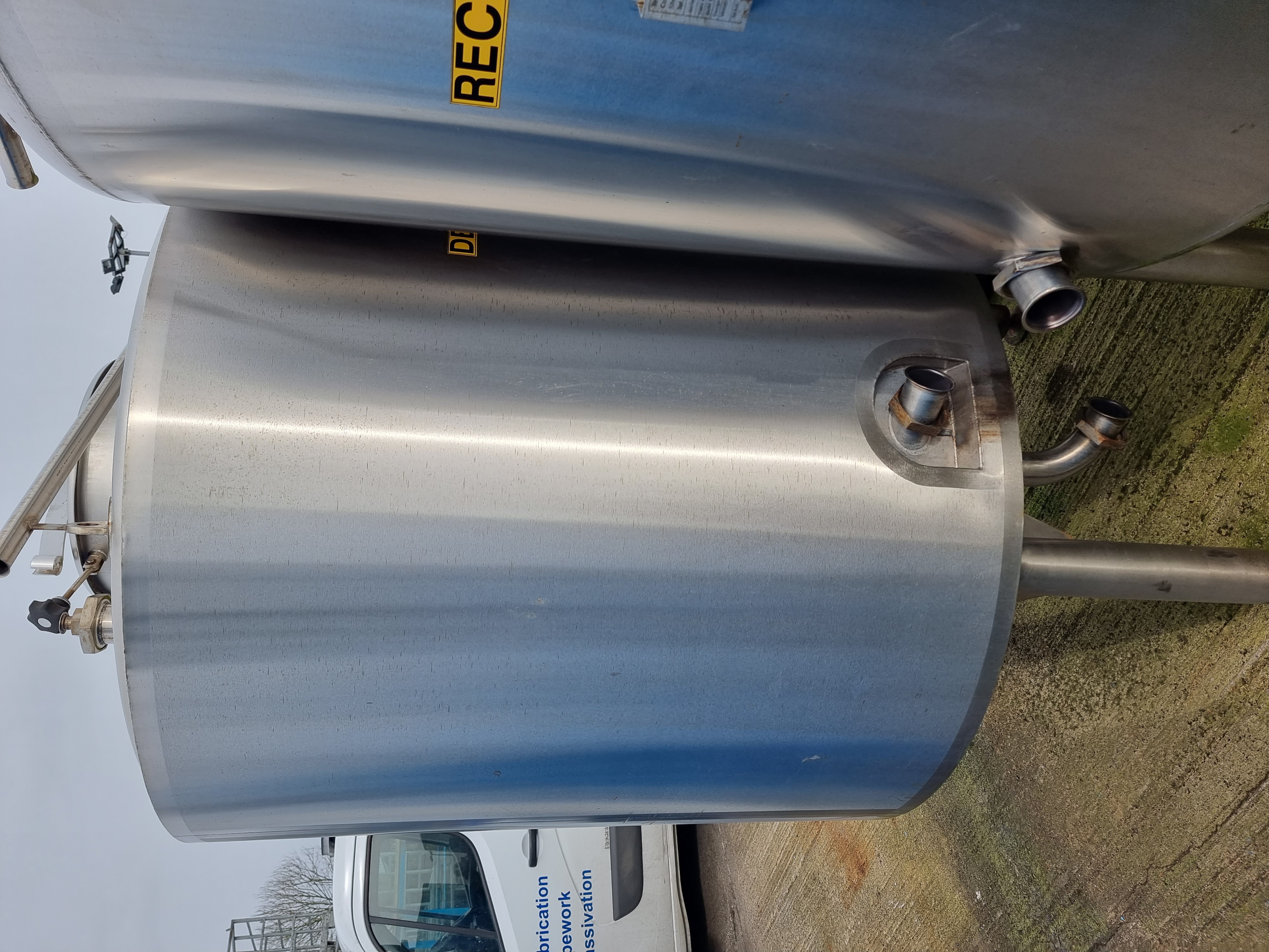 Used Selection Of Stainless Steel Tanks 20,000 ltr to 2,500 ltr