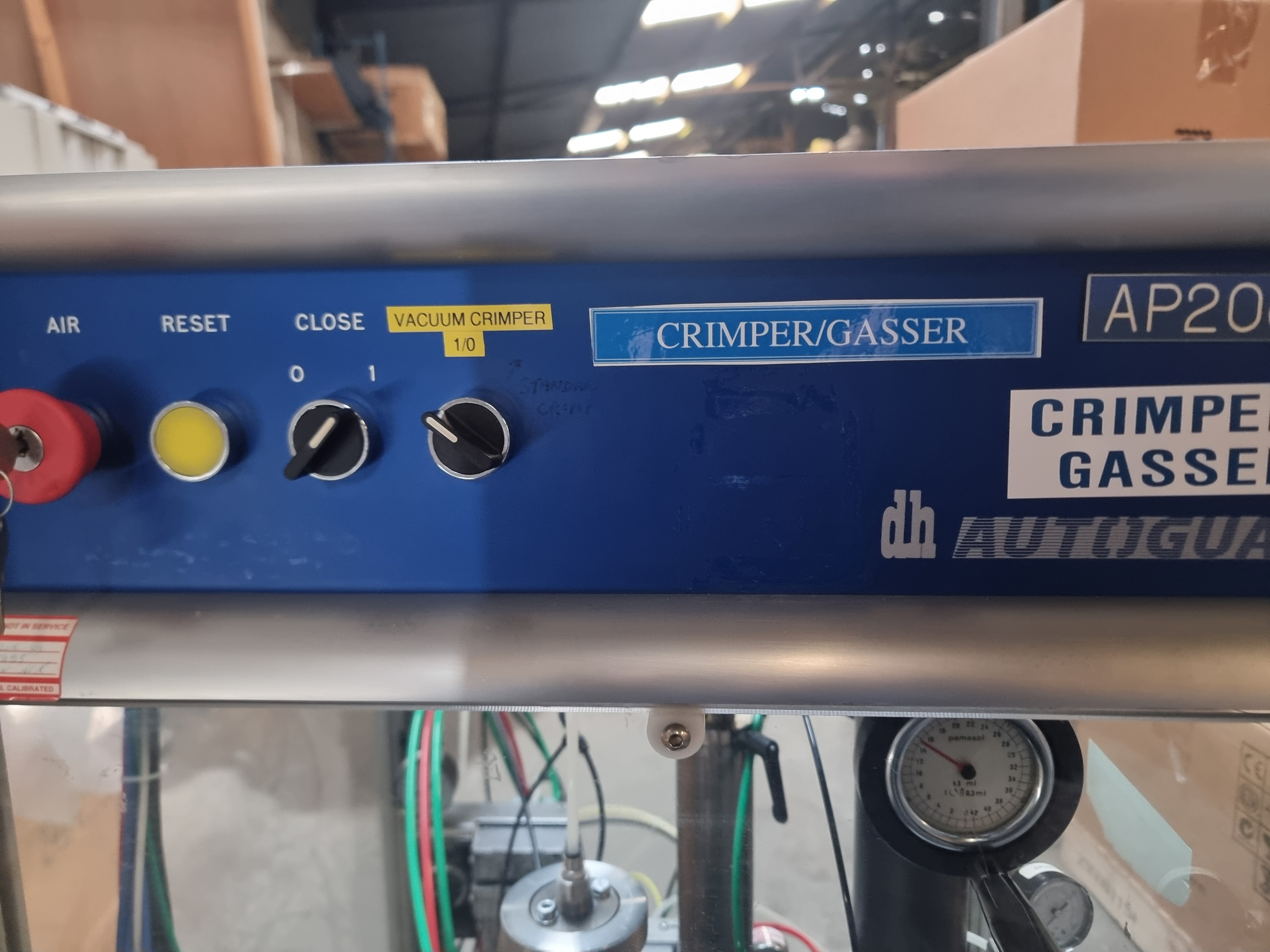 Used Pamasol Autoguard Gas Filler and Crimper | Type: 2005/20