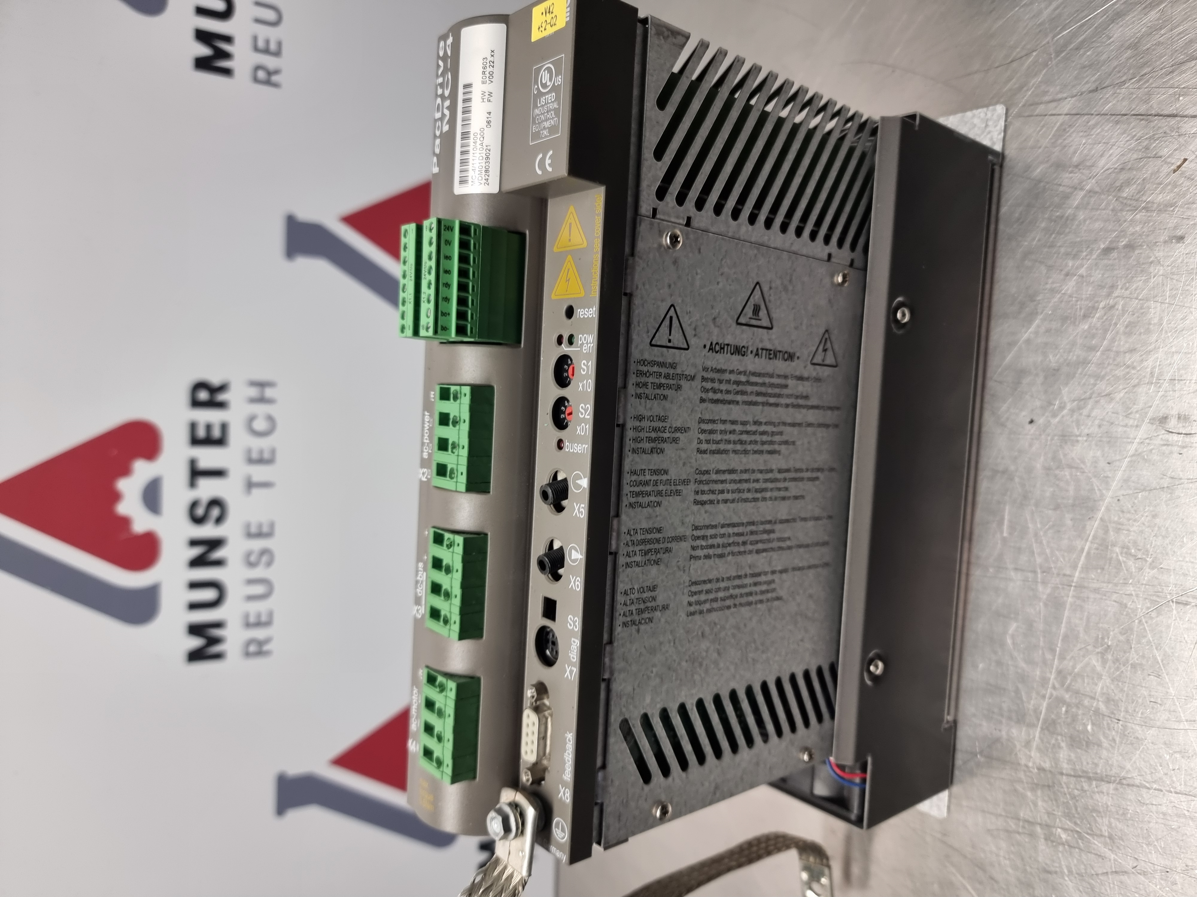 Used Elau Pac Drive MC-4/11/10/400 Servo Drive | VDM01D10AL14