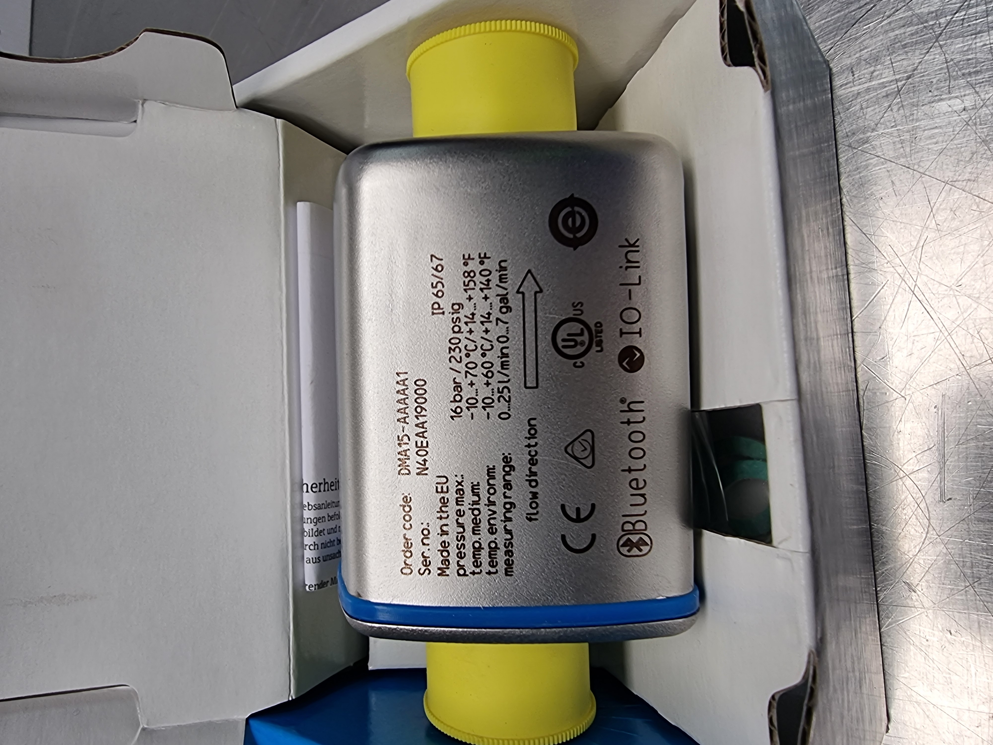 Endress Hauser Picomag Flowmeter | DMA15-AAAAA1 c/w Bluetooth I/O