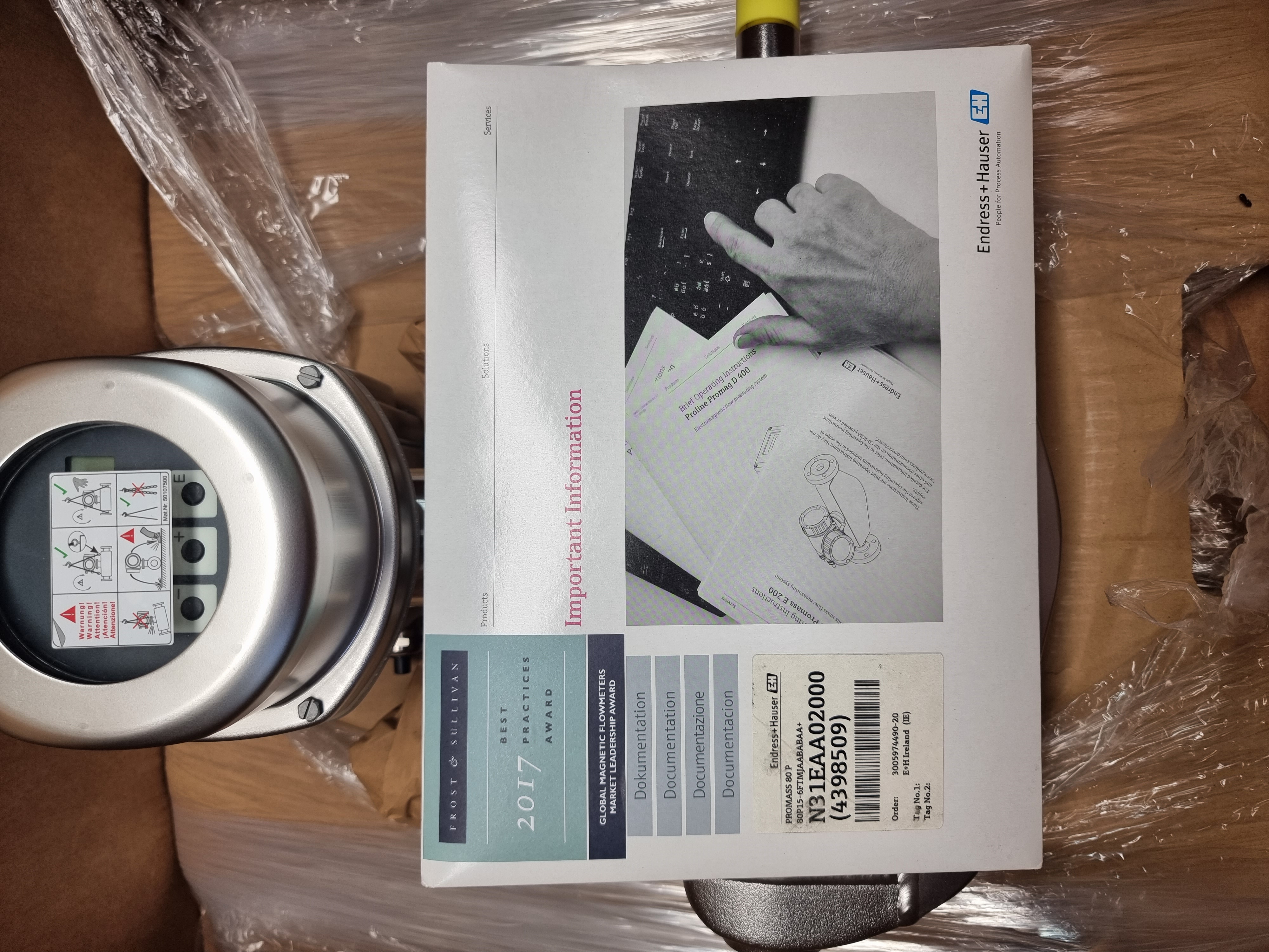 Endress Hauser Promass 80P15 Flowmeter | DN15 / 1/2" | 80P15-2VK4/101