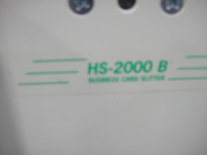 Used RB Sun HS2000A/HS-250 Business Card Slitter