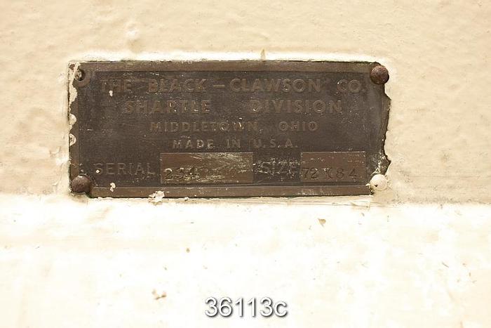 Used Black Clawson 72x84 Roll Splitter #36113