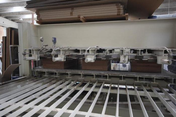 Usato 2007 Block board hot press OMC pressa per listellare OMC