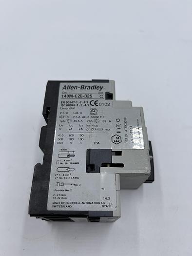 Used Allen-Bradley 140M-C2E-B25 Ser C 